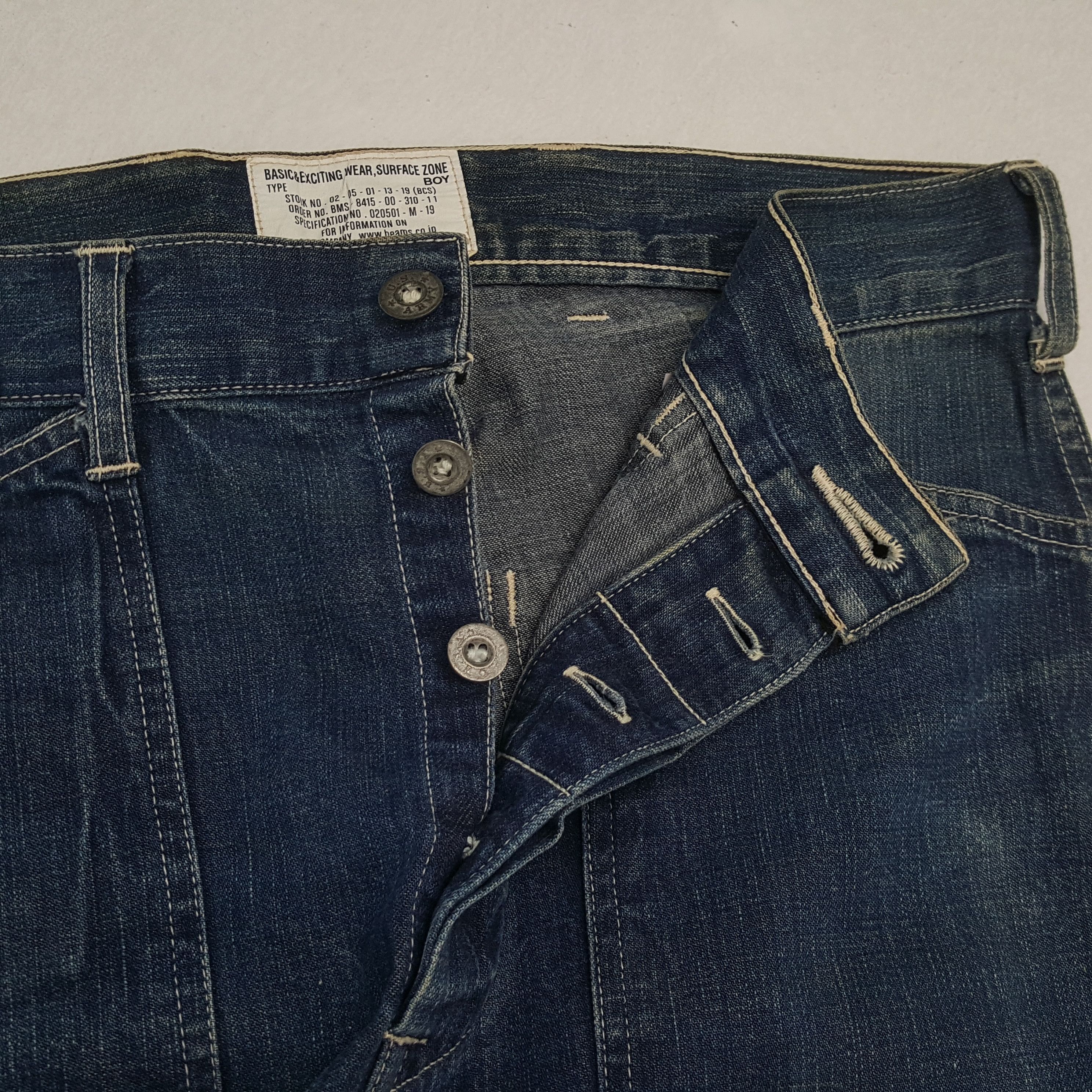 Beams Plus × Vintage Vintage BEAMS BOY Japanese Fashion Brand Denim Jean Size US 32 / EU 48 - 12 Thumbnail
