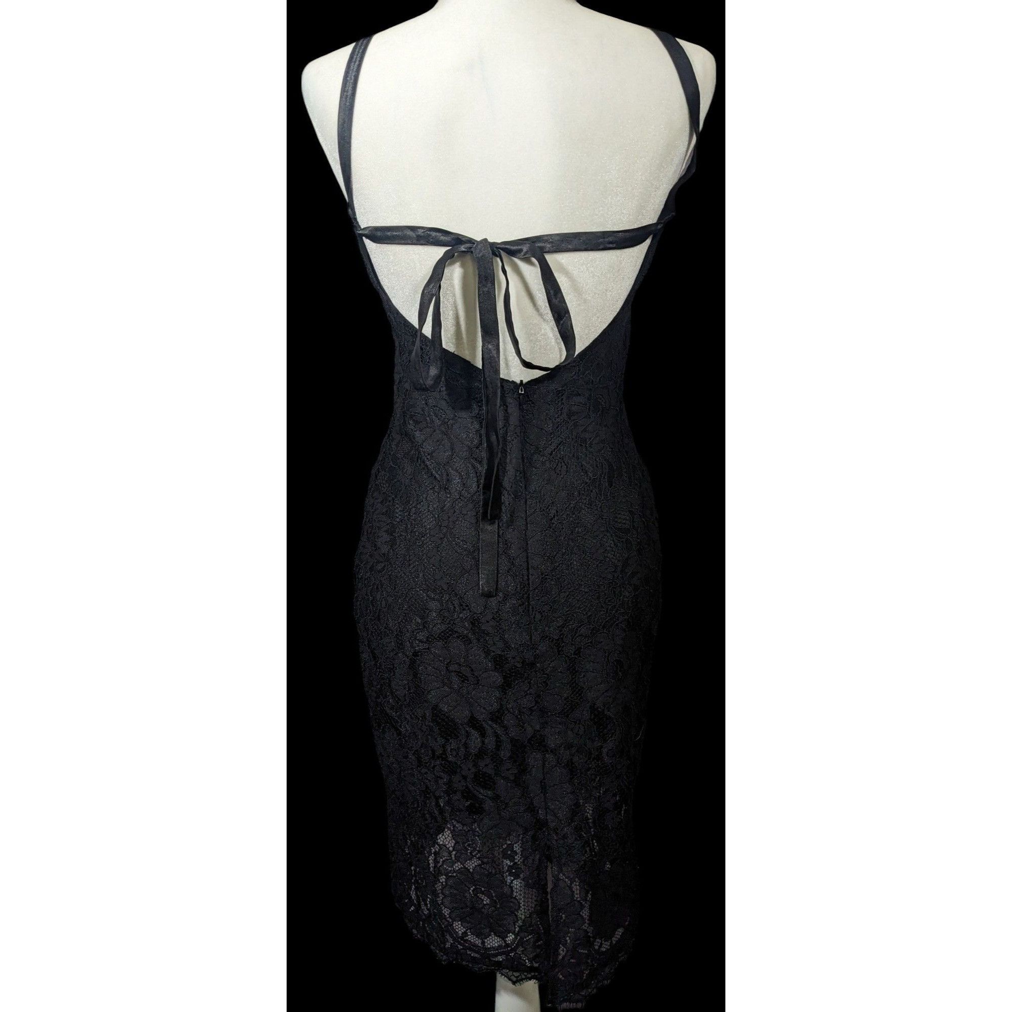 Lulus Lulu's Wishful Wandering Black Lace Bodycon Dress Size Small Size S / US 4 / IT 40 - 12 Thumbnail
