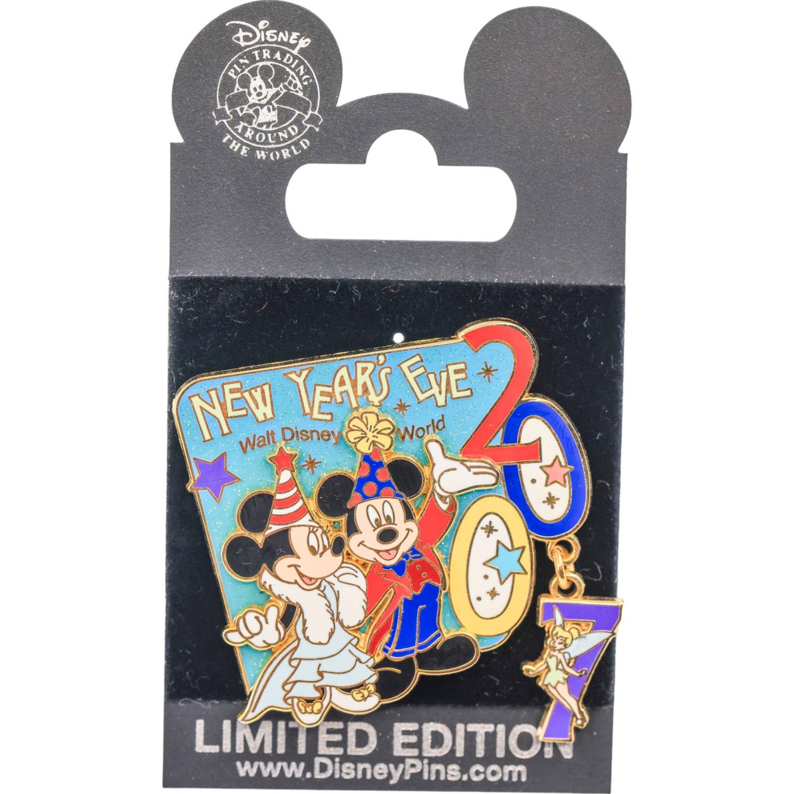 Disney Disney New Year's Eve 2007 Pin Minnie, Tinker Bell LE 6,500 Size ONE SIZE - 1 Thumbnail