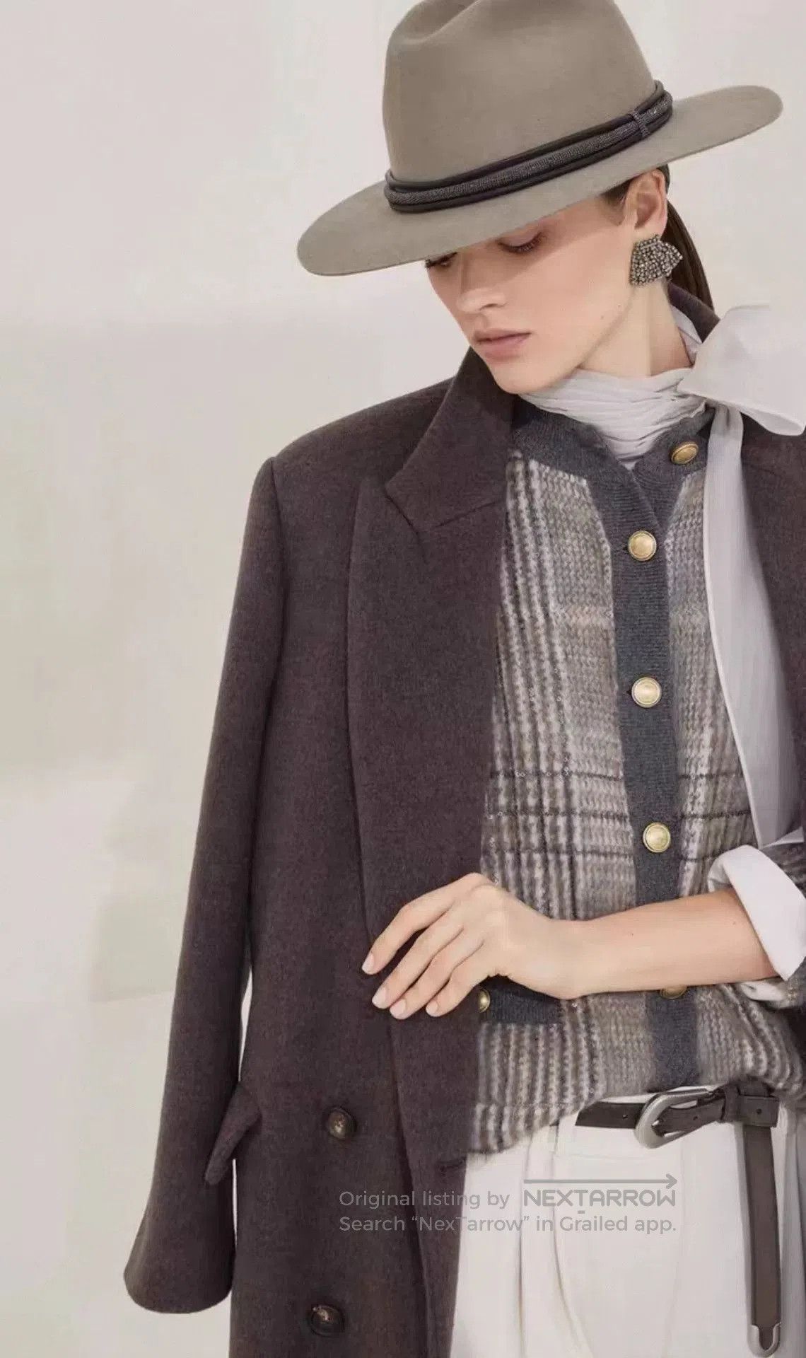 Brunello Cucinelli Brunello Cucinelli Women's Collar Coat. Size S / US 4 / IT 40 - 4 Thumbnail