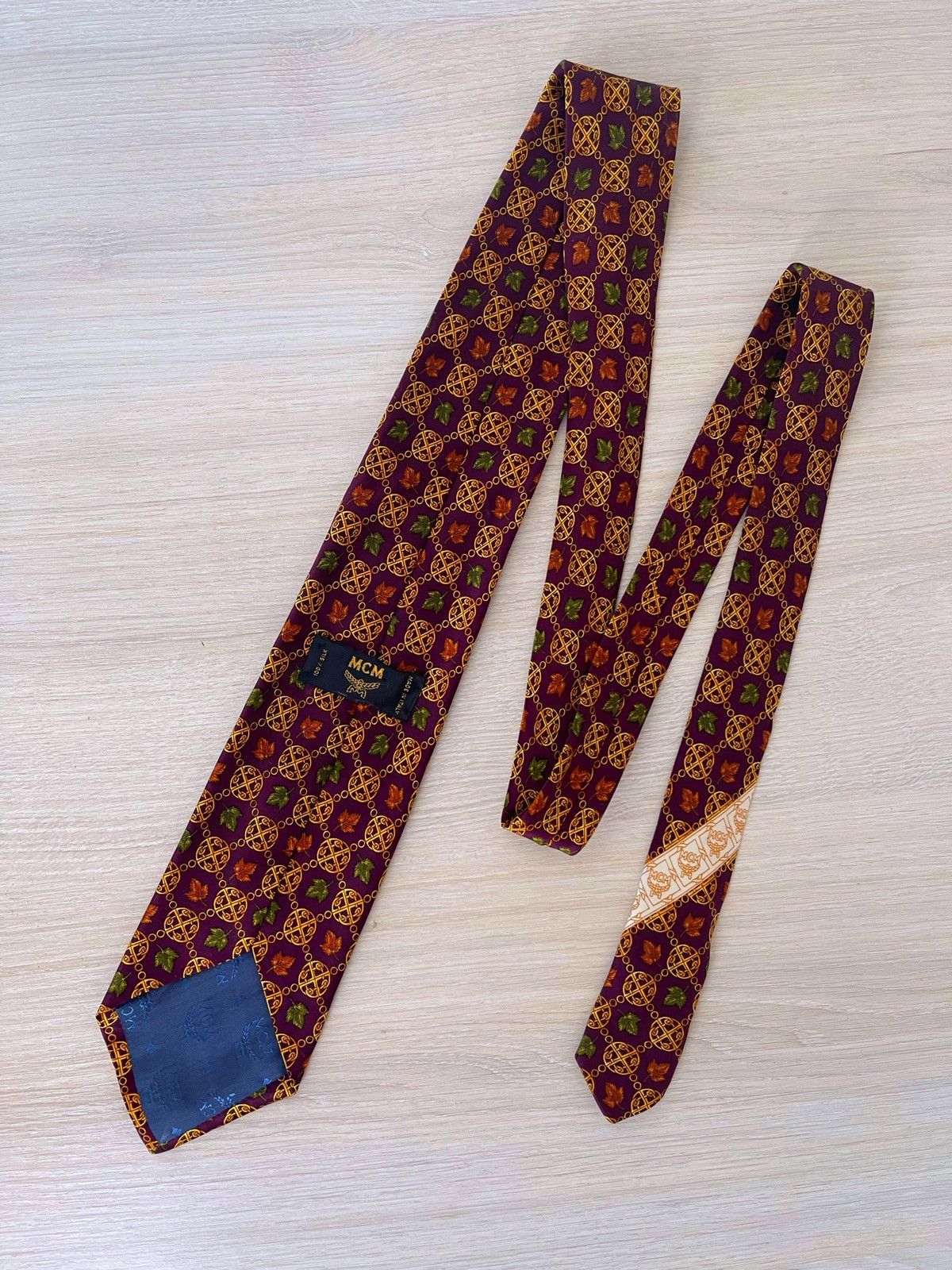 MCM Vintage MCM Silk Tie Size ONE SIZE - 2 Thumbnail