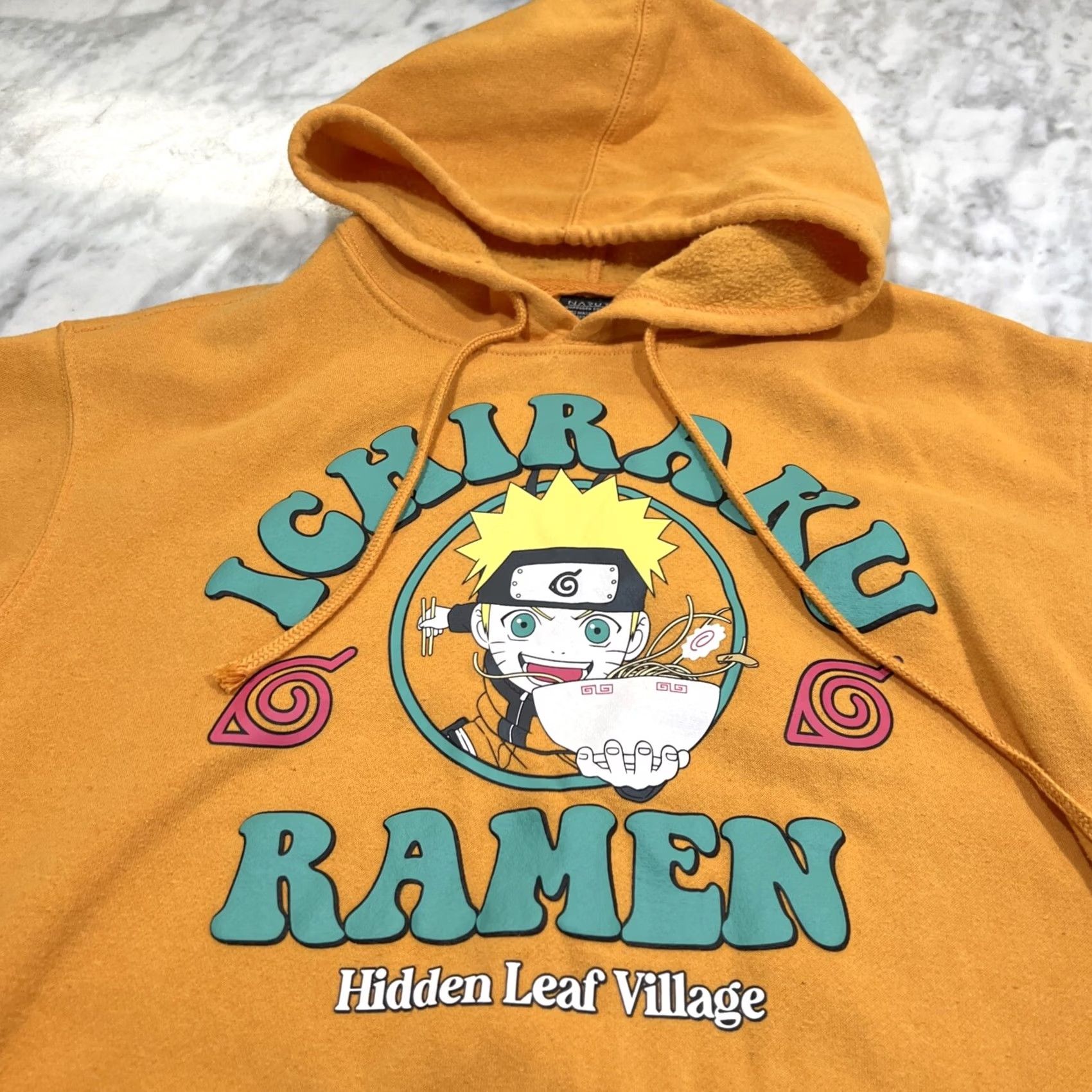 Vintage NARUTO ICHIRAKU RAMEN Hooded Pullover Orange Long Sleeve Graphics Mens Small Size US S / EU 44-46 / 1 - 2 Thumbnail