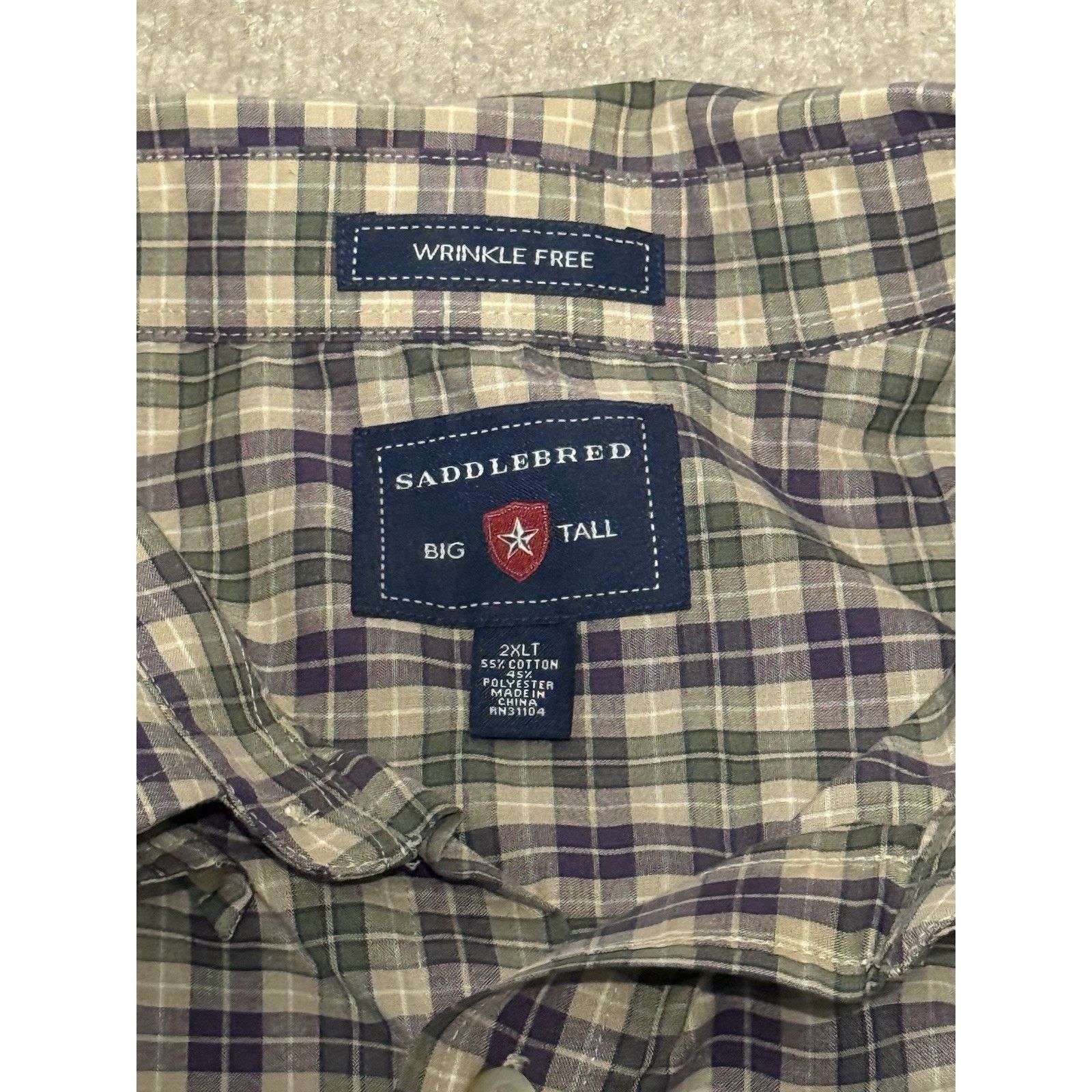 Saddlebred SaddleBred Bottom Down Plaid Short Men’s Size US XXL / EU 58 / 5 - 4 Thumbnail