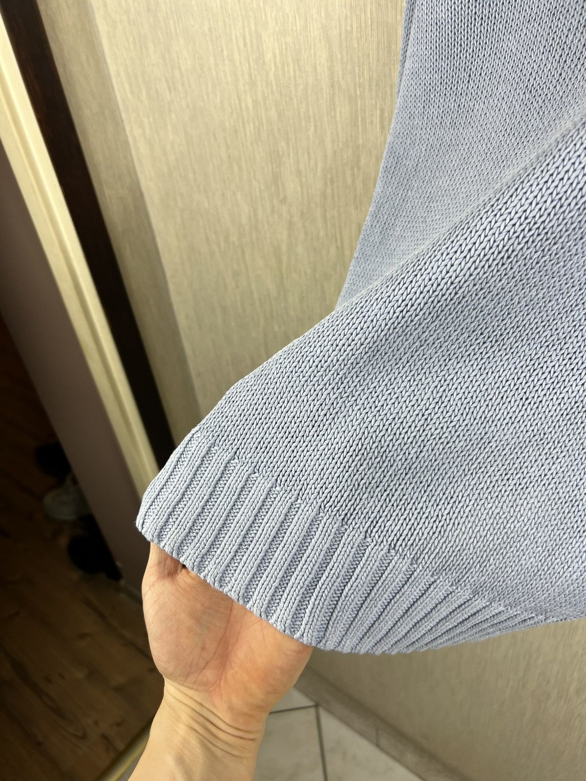 Polo Ralph Lauren Vintage Polo by Ralph Lauren baby blue linen knitted sweater Size US L / EU 52-54 / 3 - 7 Thumbnail
