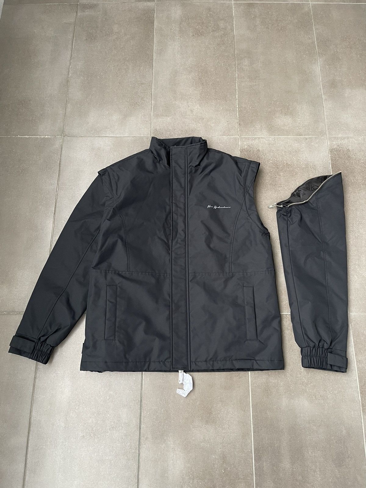 image of ds! Aw23 Han Kjobenhavn Transformer Nylon Track Jacket in Black, Men's (Size Large)