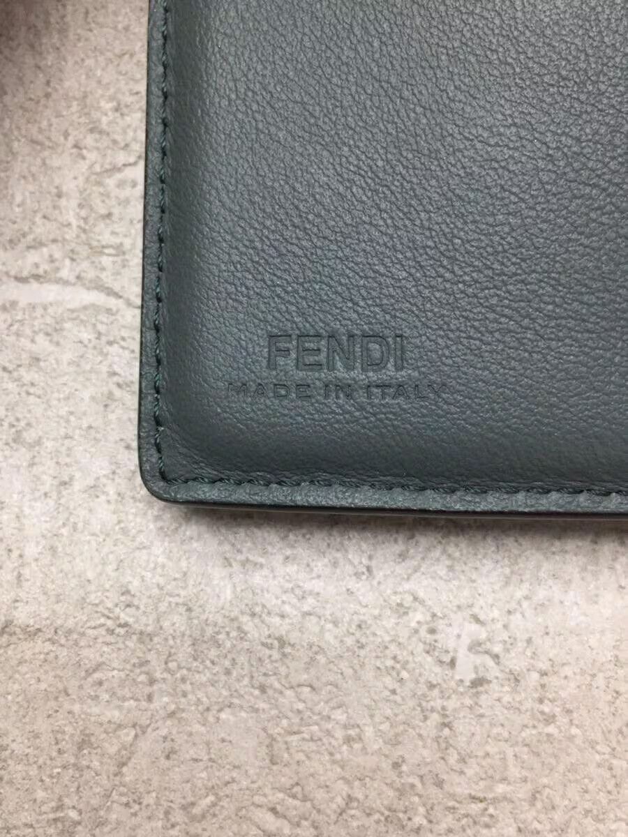Fendi Fendi Leather Tri-Fold Wallet Green Size ONE SIZE - 3 Thumbnail