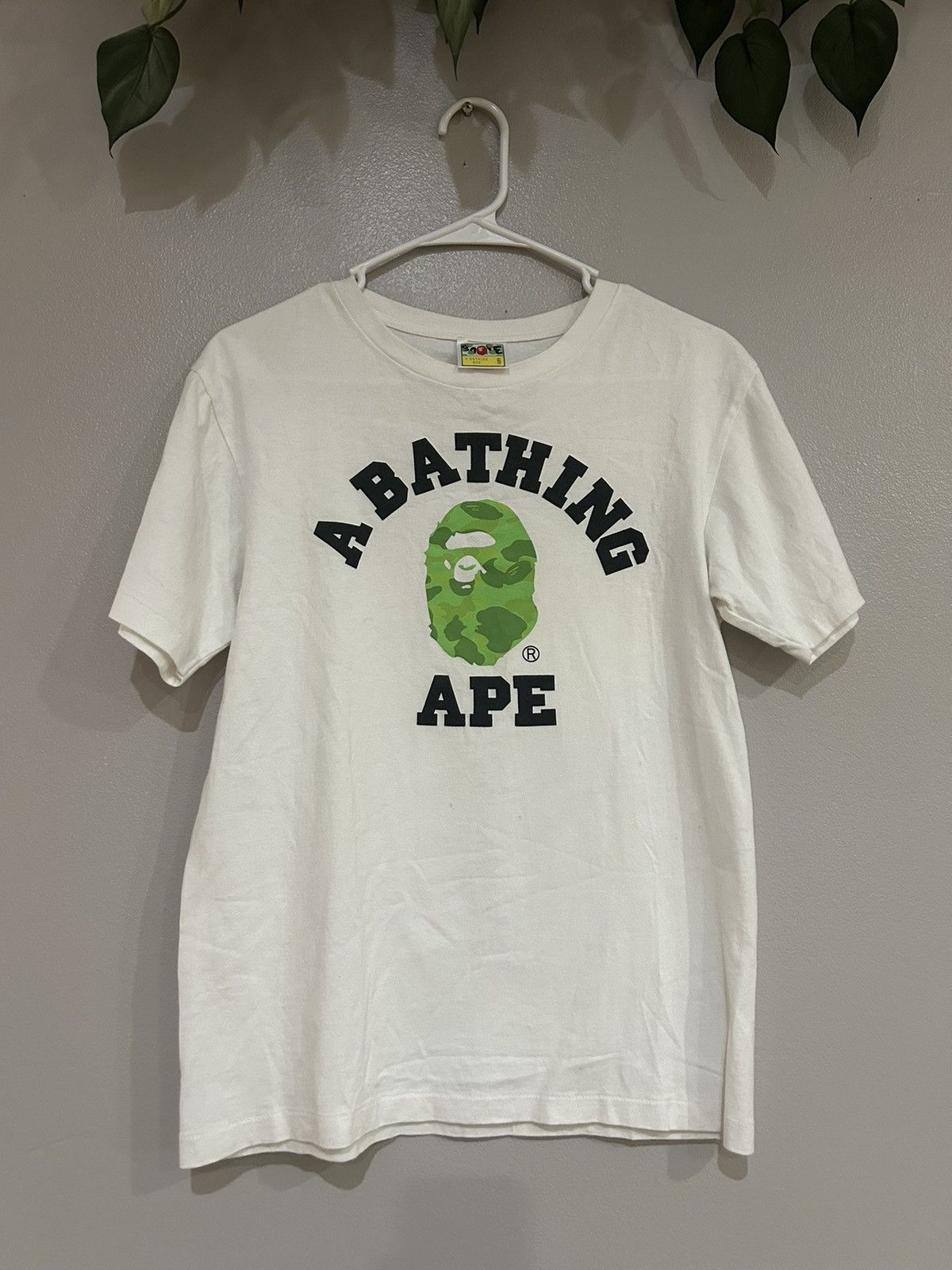 image of Bape Green Camo S in Green/White, Men's (Size Small)