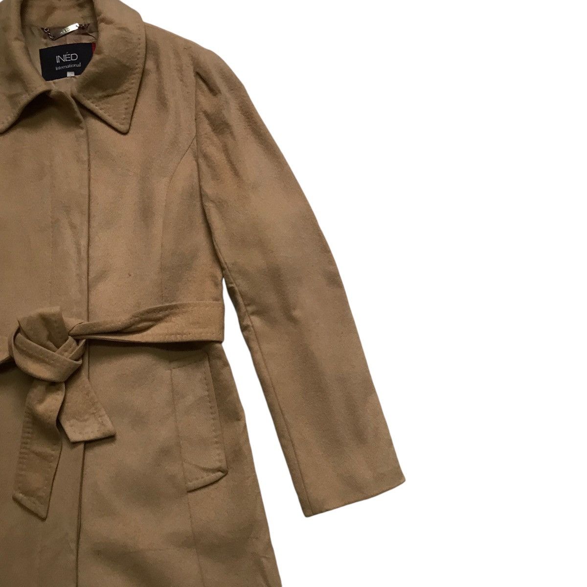 Japanese Brand × Yohji Yamamoto VINTAGE INED BY YOHJI YAMAMOTO TRENCH COAT JACKET Size S / US 4 / IT 40 - 4 Thumbnail