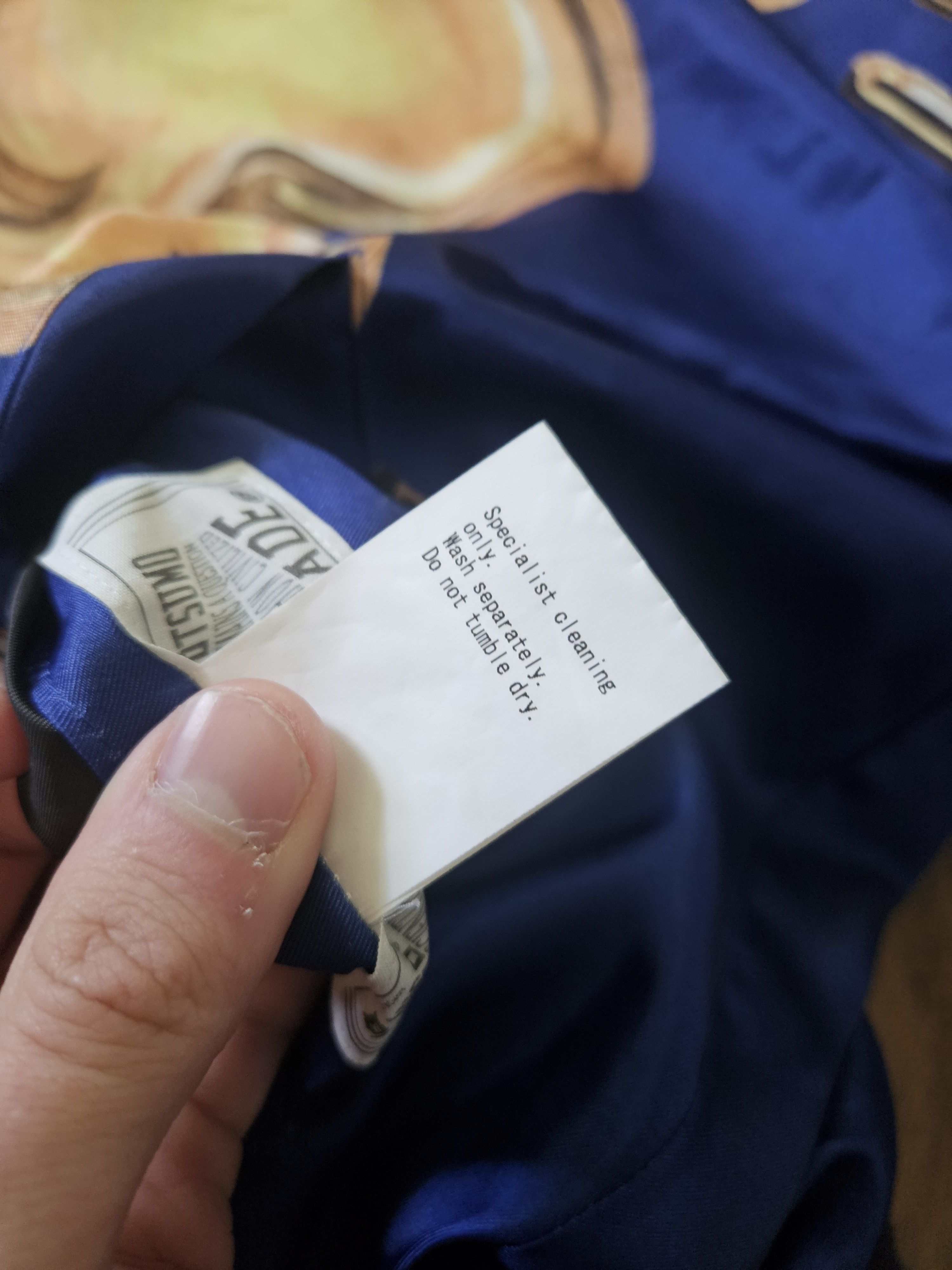 Human Made Blue & Gold Four Leaf Clover Hearts Bomber Jacket Size US M / EU 48-50 / 2 - 11 Thumbnail
