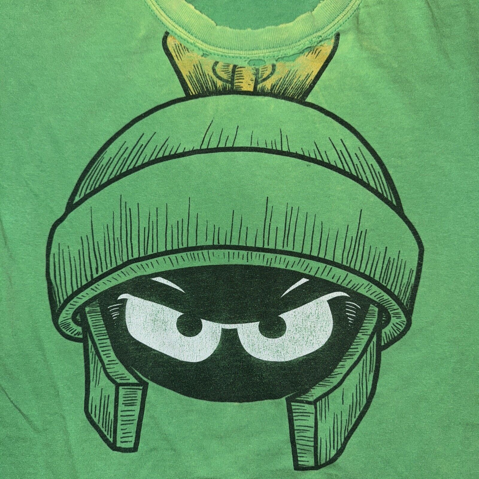 Band Tees × Japanese Brand × Vintage Vntg Looney Tunes Marvin The Martian T-Shirt Green L 20x26 Size US L / EU 52-54 / 3 - 2 Thumbnail