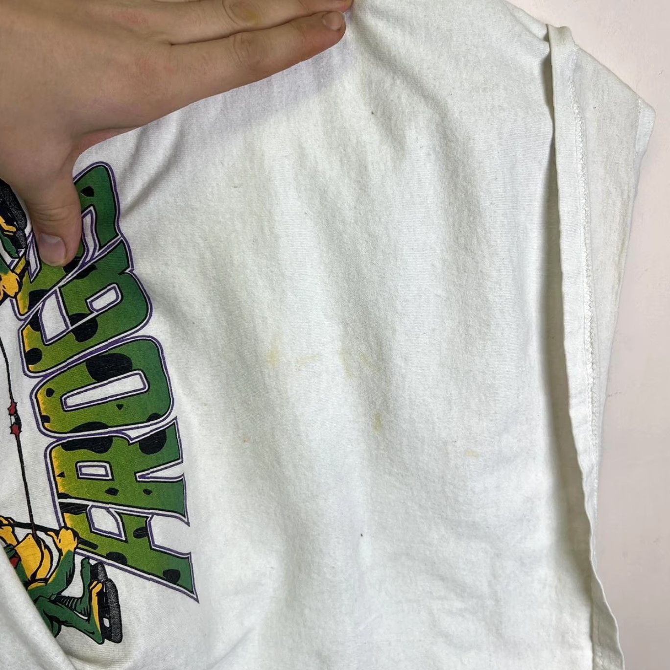 Vintage VINTAGE American Vintage T-Shirt Mens XL White I Spent the Night with the Frogs 80s 90s Size US XL / EU 56 / 4 - 5 Thumbnail