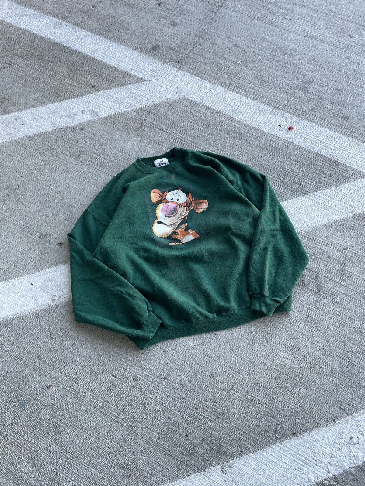 Green Winnie The Pooh Sweatshirt | Grailed