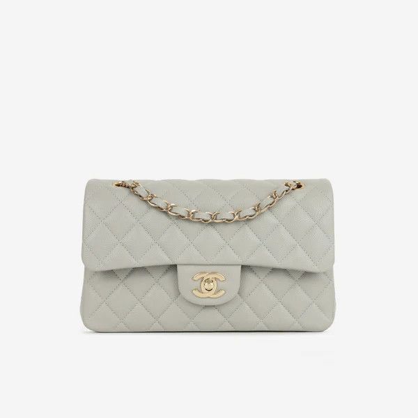 Chanel os11x0326 Size: OS / Small Double Classic Flap Bag in Grey Size ONE SIZE - 1 Thumbnail