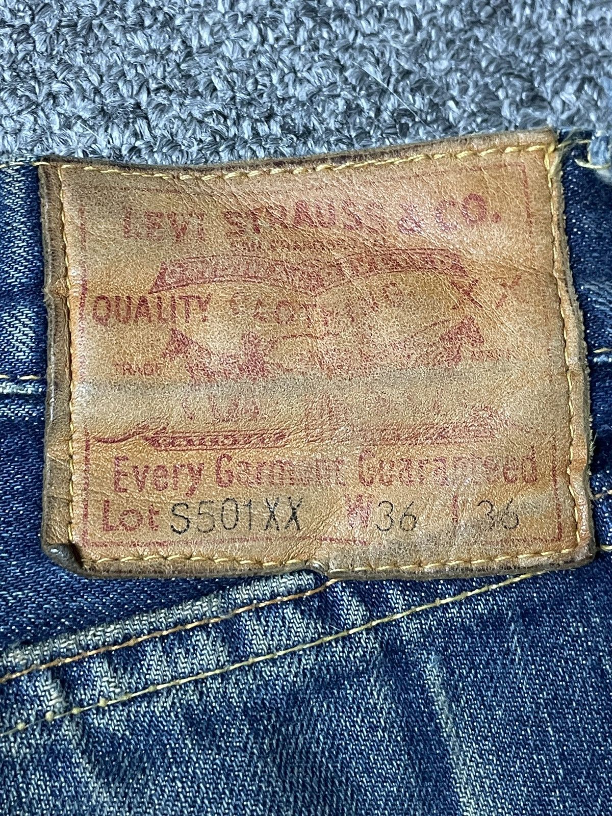Japanese Brand Vintage LEVIS 501 Jeans (90) Size US 34 / EU 50 - 10 Thumbnail
