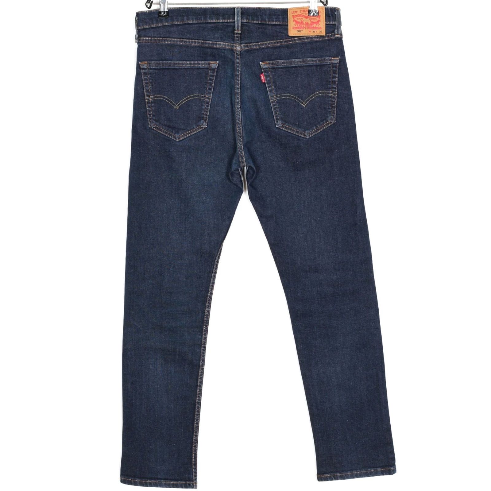 Levi's LEVI’S 502 Jeans Men W33 L32 Stretch Tapered DZ7754 Denim Blue Regular 5-Pocket Rise Mid Waist 33 Size US 33 - 3 Thumbnail