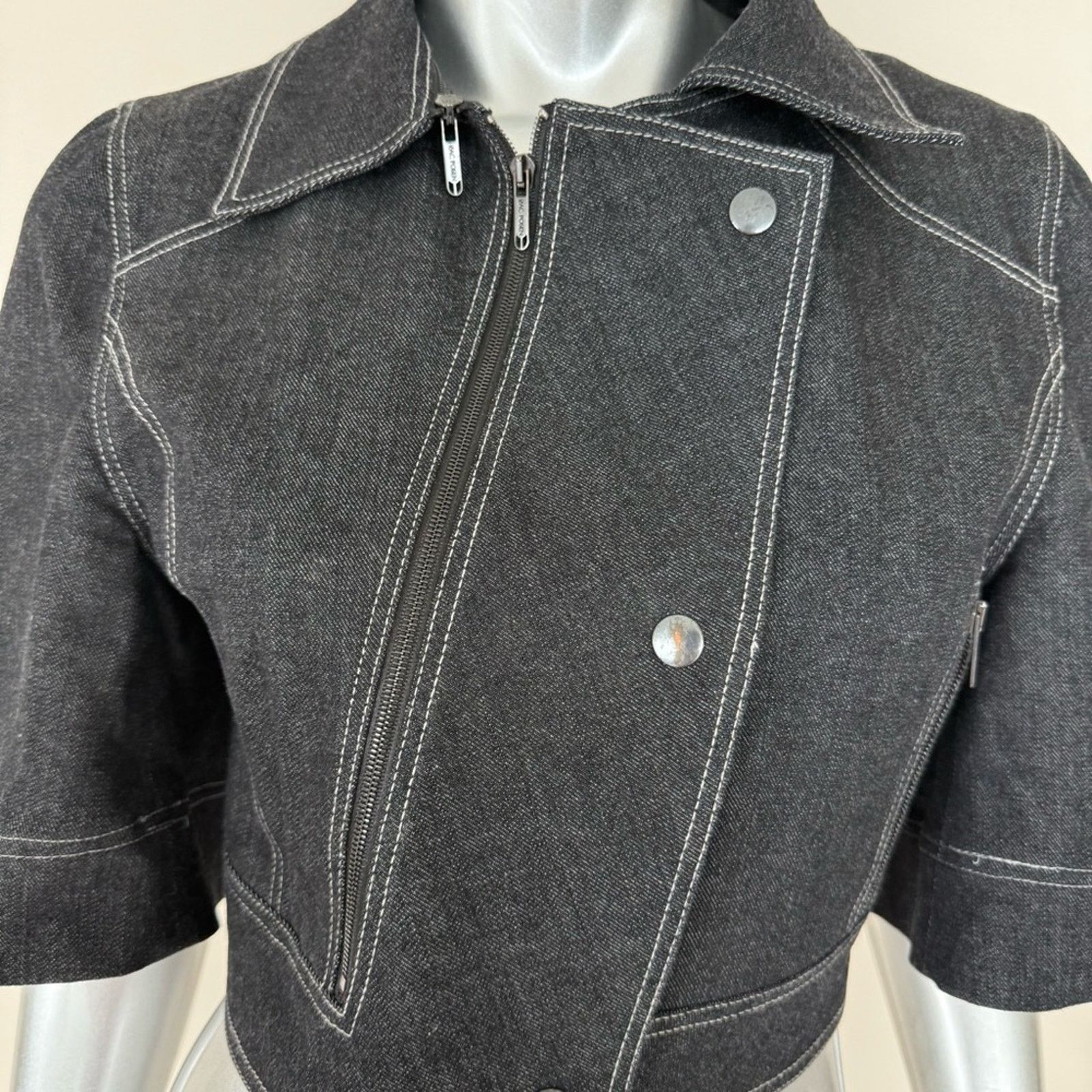Zac Posen Zac Posen women crop jeans jacket size 8 US Size M / US 6-8 / IT 42-44 - 2 Thumbnail