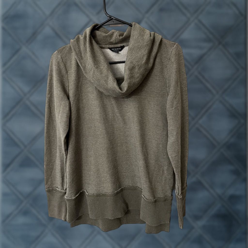 Lucky Brand Lucky Brand Sweater Womens Green Medium Turtleneck Lightweight Viscose Pullover Knit Shirt? Size M / US 6-8 / IT 42-44 - 1 Thumbnail