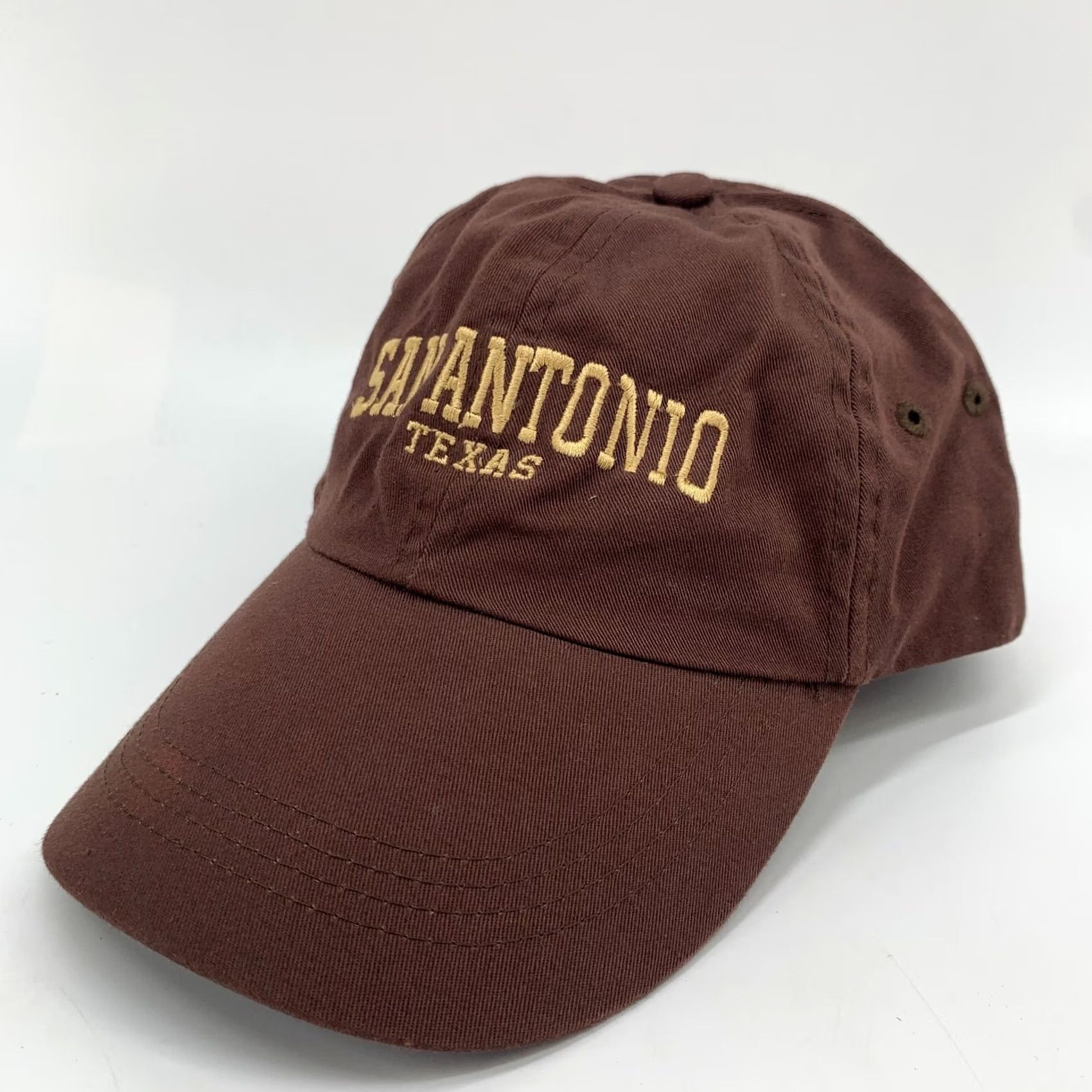 Vintage Sansegal Baseball Cap Brown One Size Men Adjustable Solid Cap Casual Outdoor Cotton San Antonio Texas Men’s Cap Size ONE SIZE - 2 Thumbnail