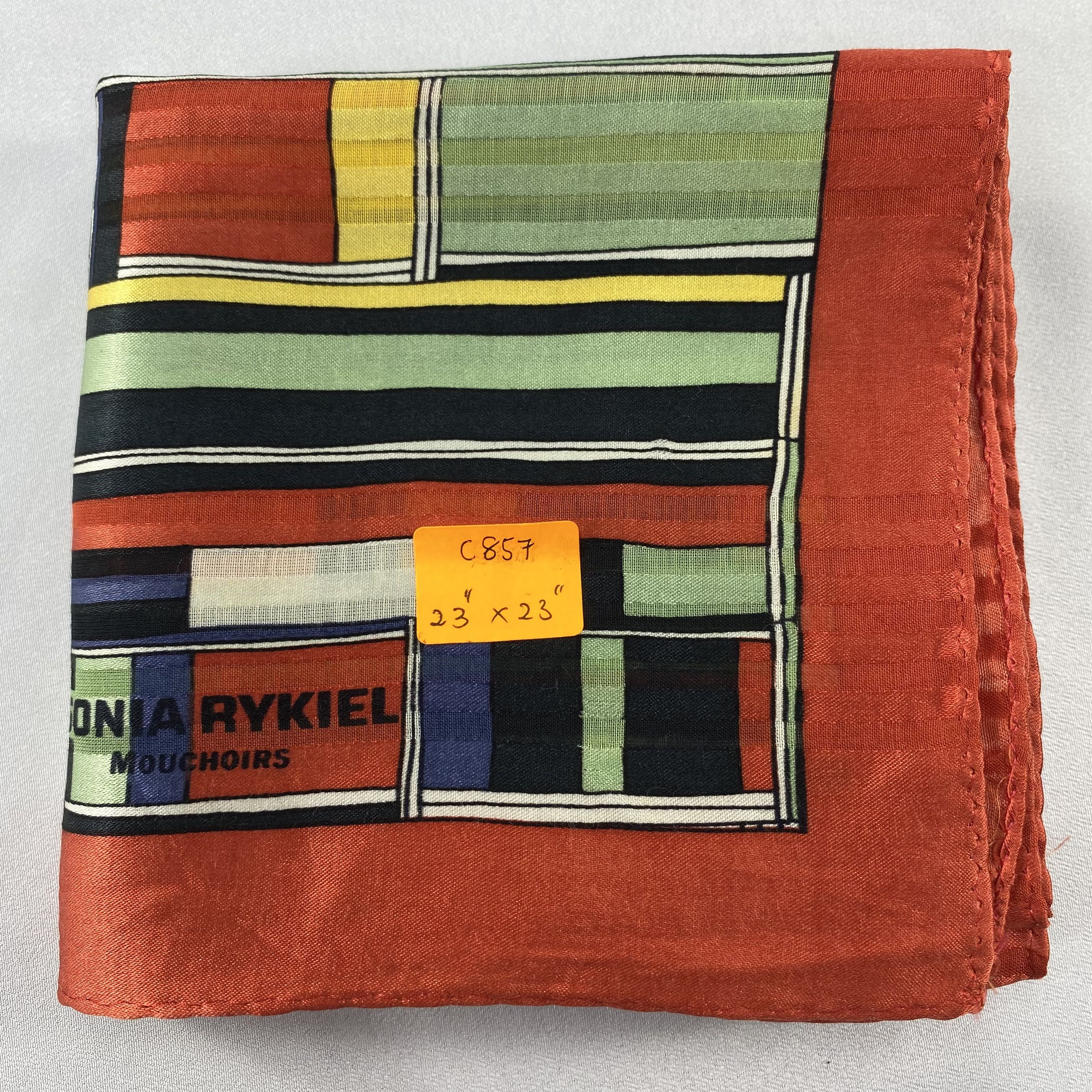 Sonia Rykiel Sonia Rykiel Silk Handkerchief / Bandana / Neckerchief C857 Size ONE SIZE - 7 Thumbnail