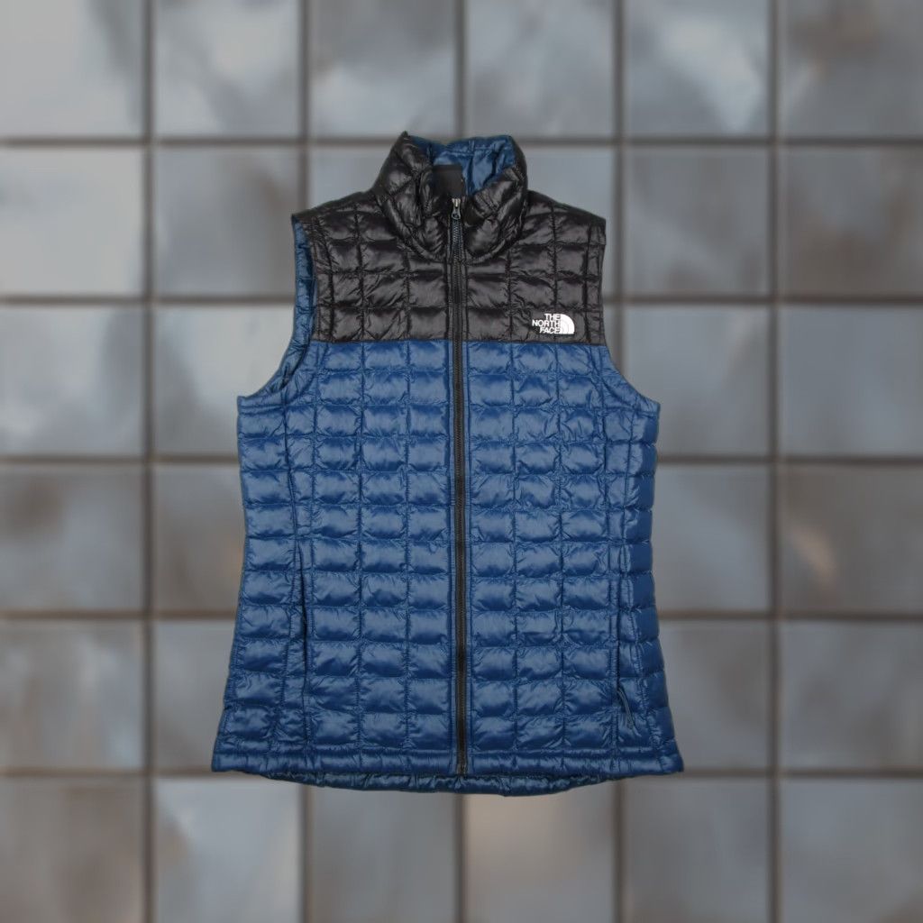 The North Face The North Face Vest Small Blue ThermoBall Eco Full Zip Quilted Puffer Women Size S / US 4 / IT 40 - 1 Thumbnail