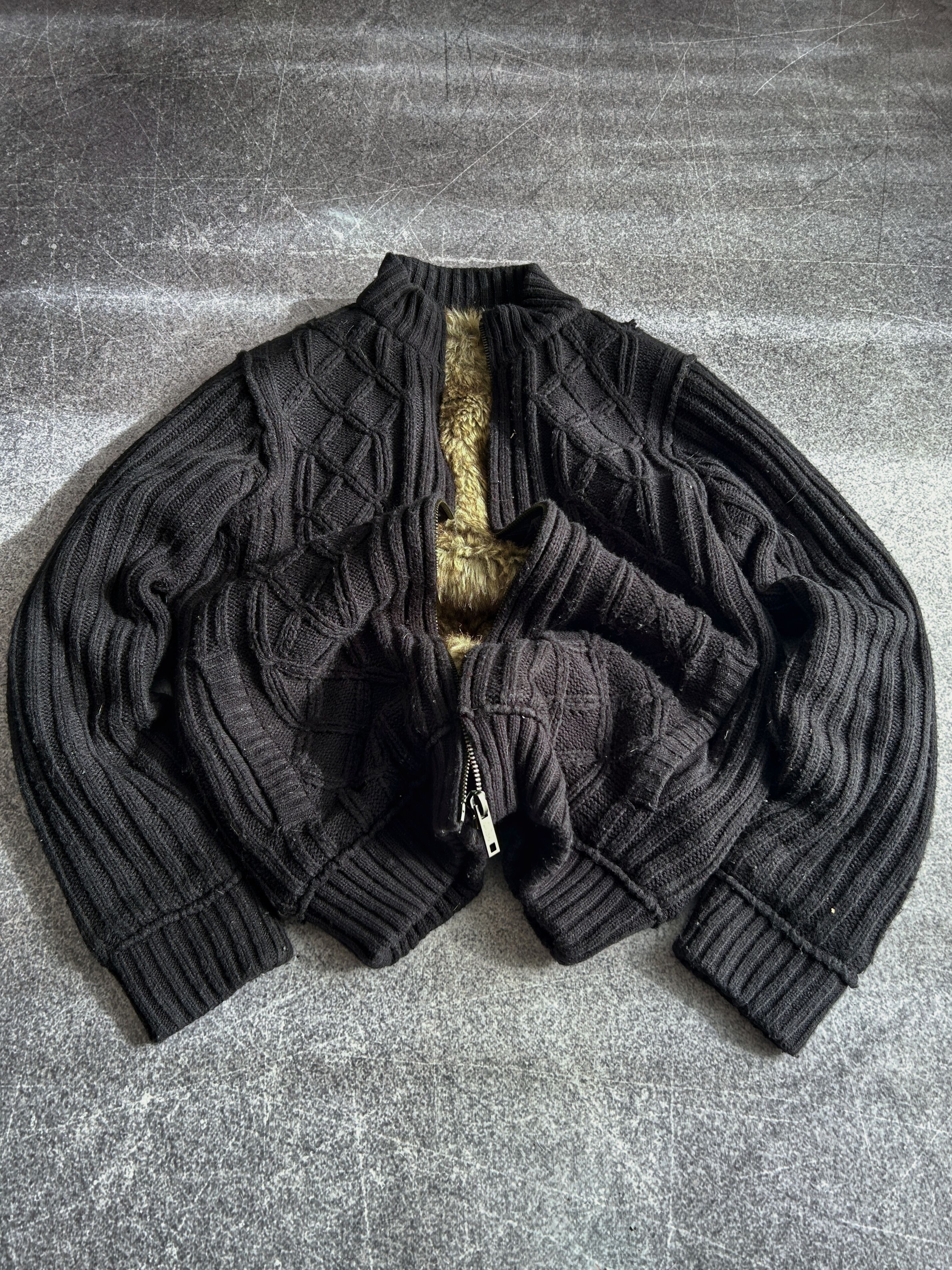 Japanese Brand Y2K Junya Watanabe Kapital Style Japanese Zip Fur Sweater Size US M / EU 48-50 / 2 - 1 Thumbnail