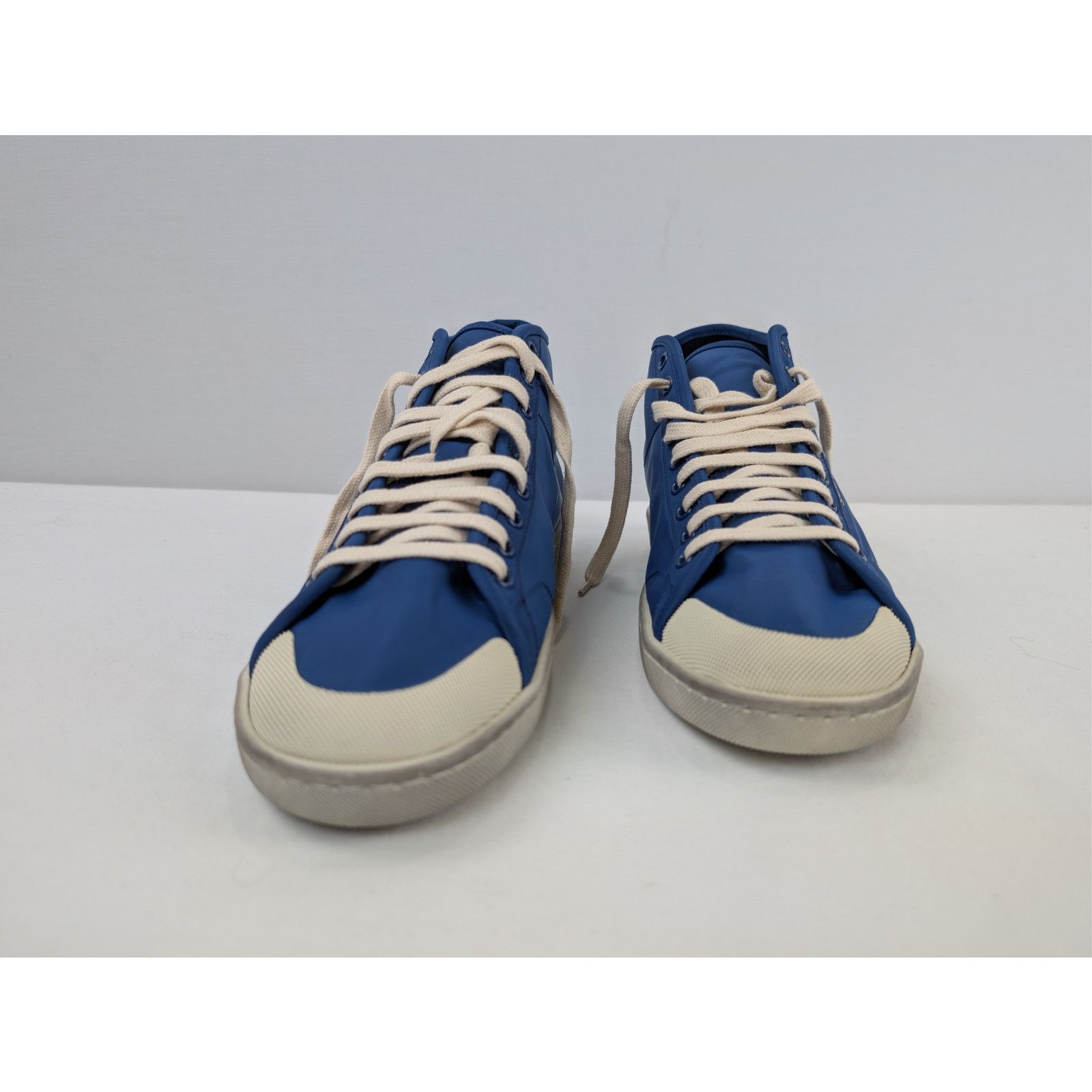 Saint Laurent Paris o1rshd1 Court Classic SL/39 mid-top sneakers in blue nylon Size US 9 / EU 42 - 7 Thumbnail