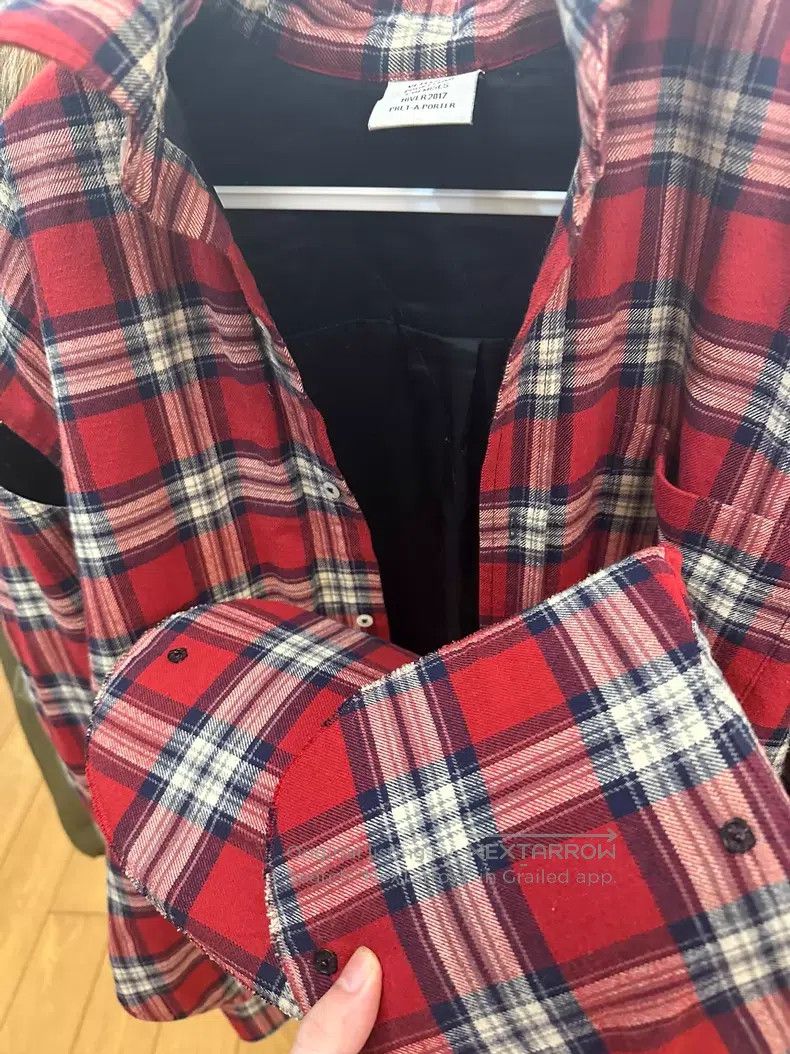 Vetements VETEMENTS Ring Shoulder Plaid Shirt Size US XS / EU 42 / 0 - 2 Thumbnail