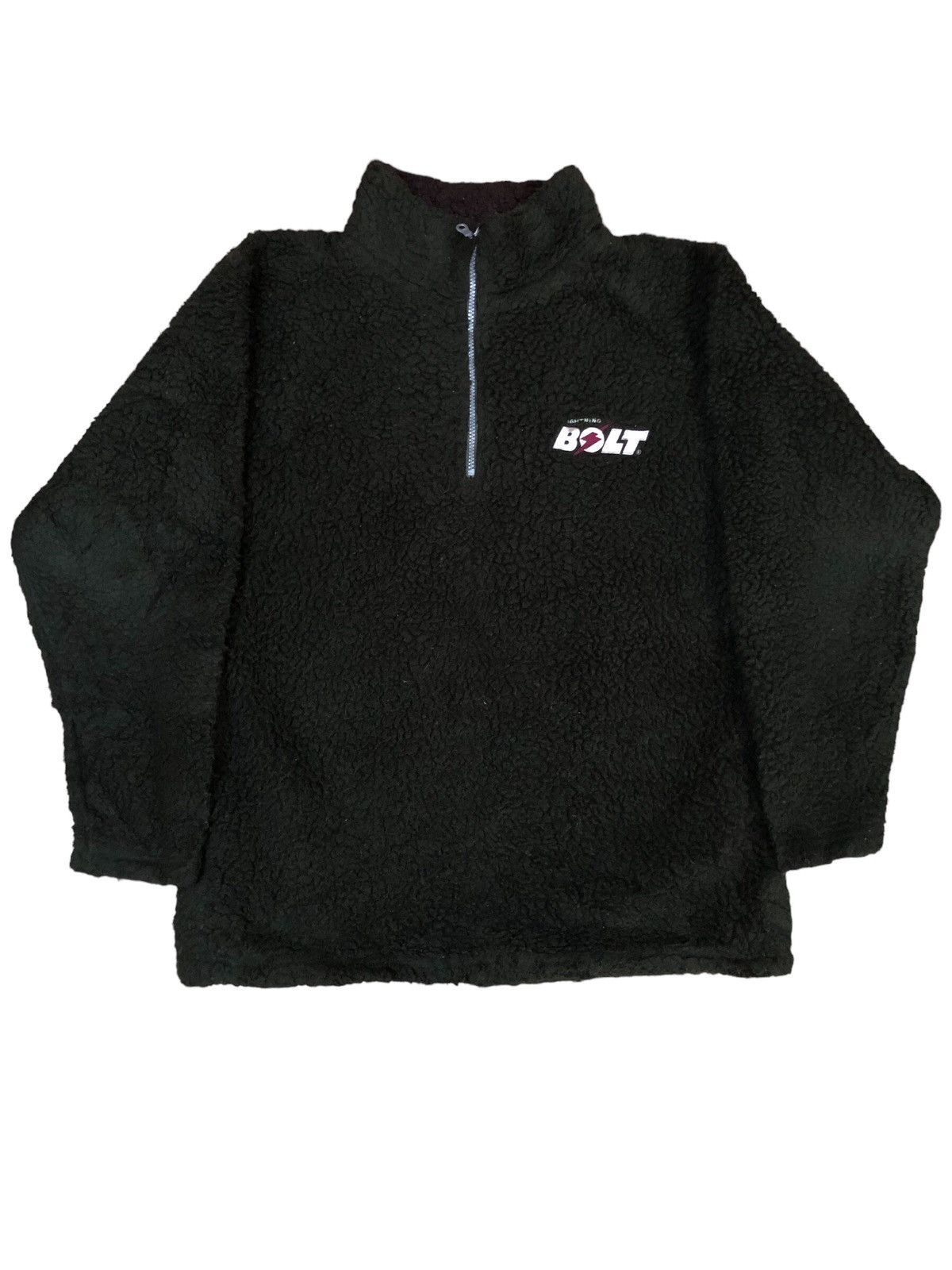 Lightning Bolt × Vintage Vintage Lightning Bolt Half Deep Pile Fleece Sweatshirt Size US M / EU 48-50 / 2 - 1 Thumbnail