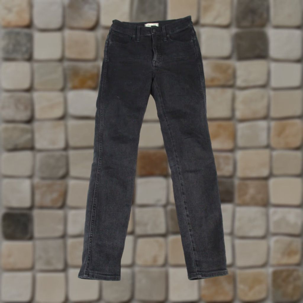 Madewell Madewell High Rise Skinny Jeans Womens 27 Black Denim Skinny Jeans Size 27" / US 4 / IT 40 - 1 Thumbnail