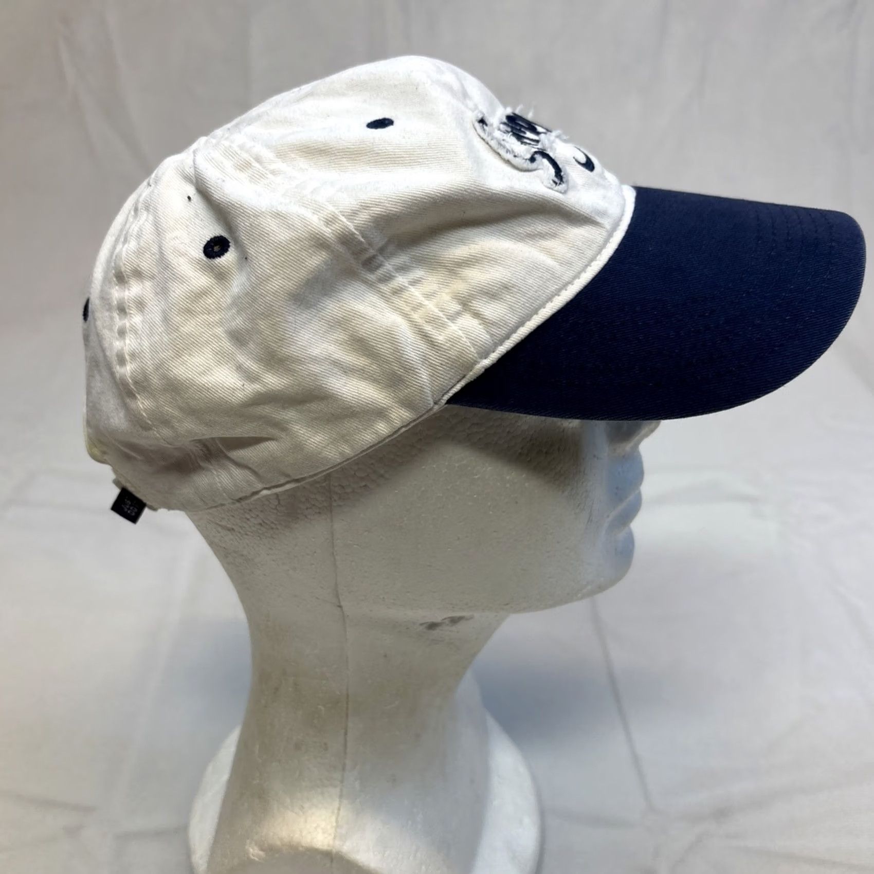 Nike VINTAGE RARE 90s Y2K Nike Soccer White/Blue Hat Adjustable StrapBack Cap Mens Baseball Cap White Adjustable Cap Size ONE SIZE - 5 Thumbnail