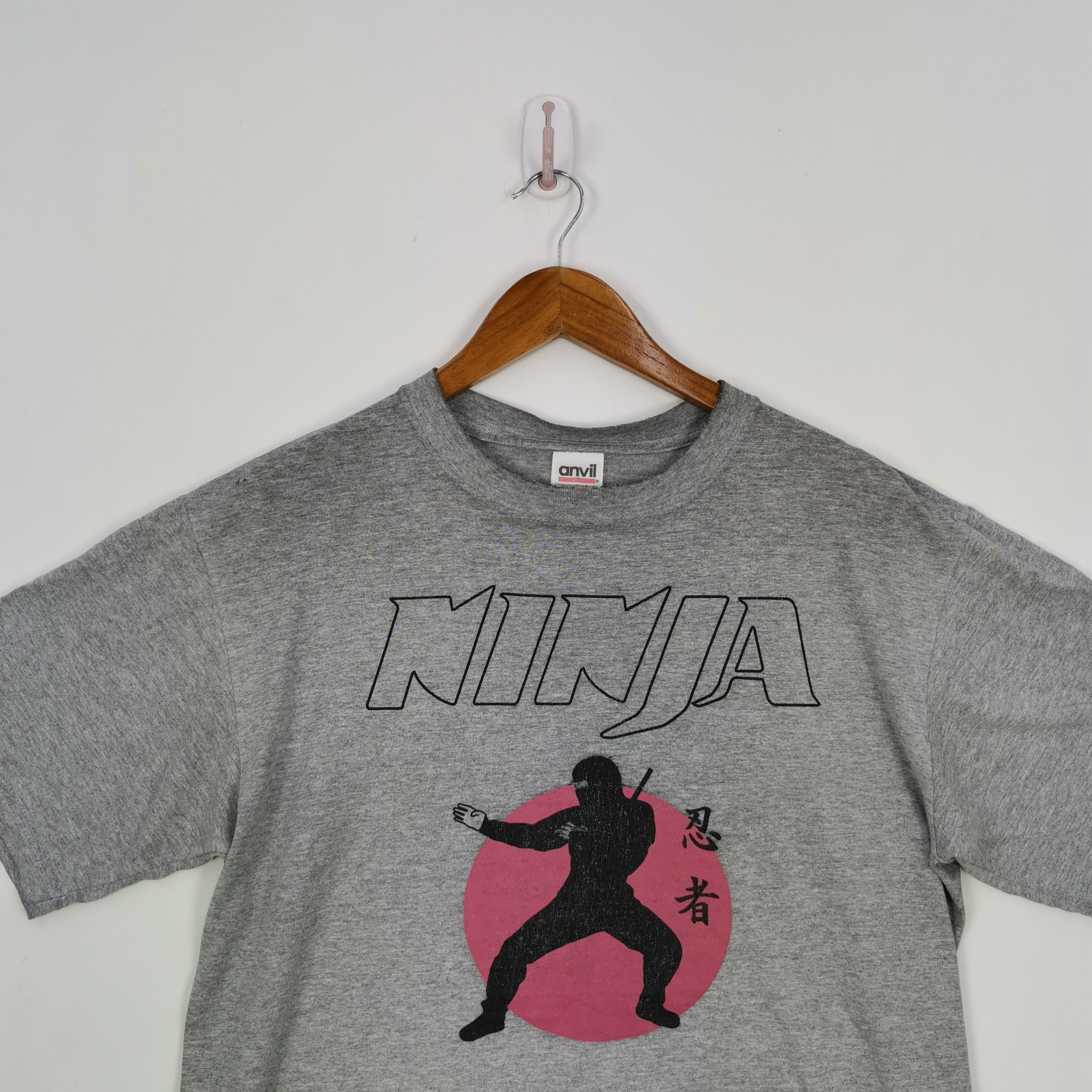 Japanese Brand Vintage 90s Ninja Japanese T-shirt Movie Crewneck 56789 Size US XL / EU 56 / 4 - 2 Thumbnail