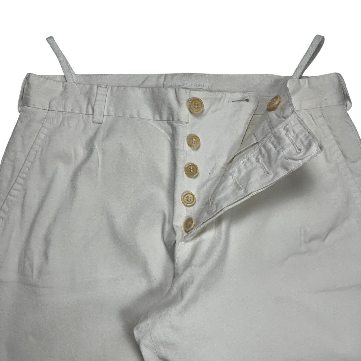 Helmut Lang AW 2002 Helmut Lang Cotton Military Pants with Drawstrings Size US 29 - 6 Thumbnail