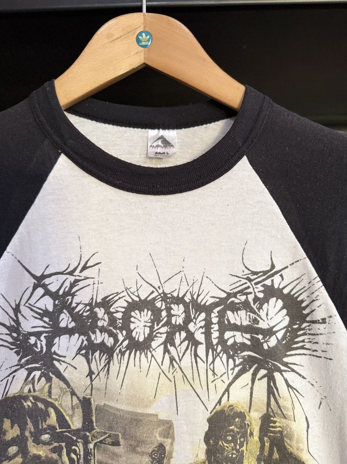 Vintage Aborted Global Flatline Death Metal 3Q Faded Tee