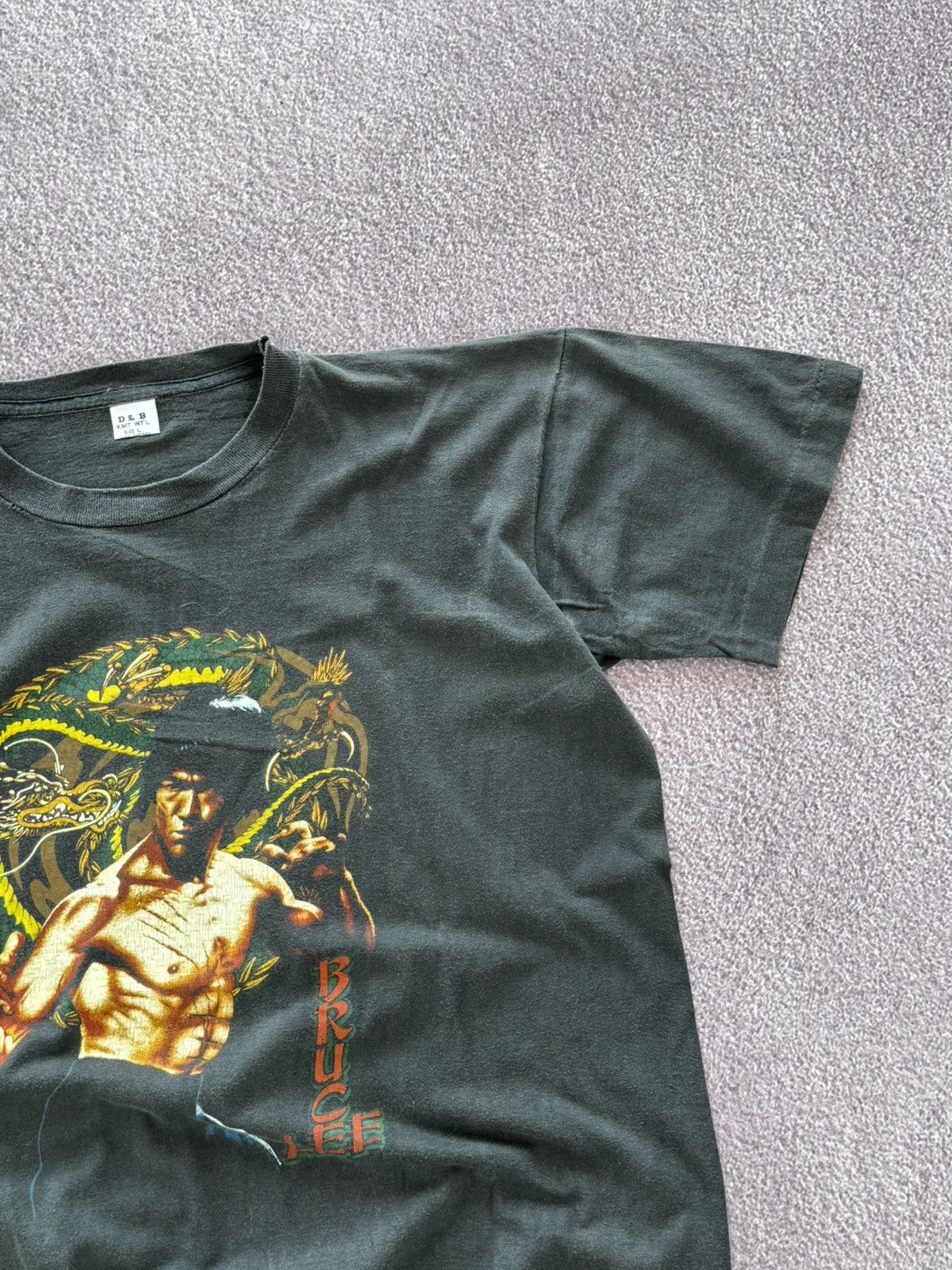 Band Tees Vintage 90’s Bruce Lee Faded Look Rare T-Shirt Size US L / EU 52-54 / 3 - 5 Thumbnail
