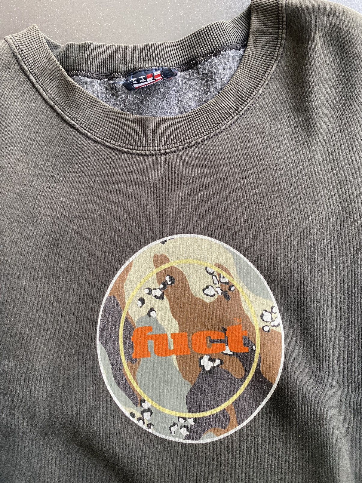 FUCT Fuct Dessert Camo Circle logo Crewneck sweatshirt Size US M / EU 48-50 / 2 - 2 Thumbnail