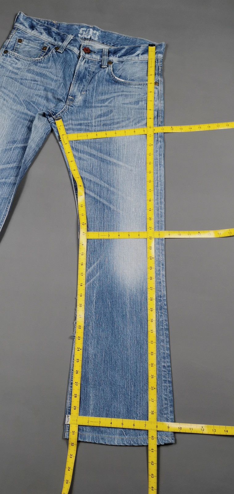 Edwin Bootcut Edwin 503 Light Blue Jeans Size US 33 - 10 Thumbnail