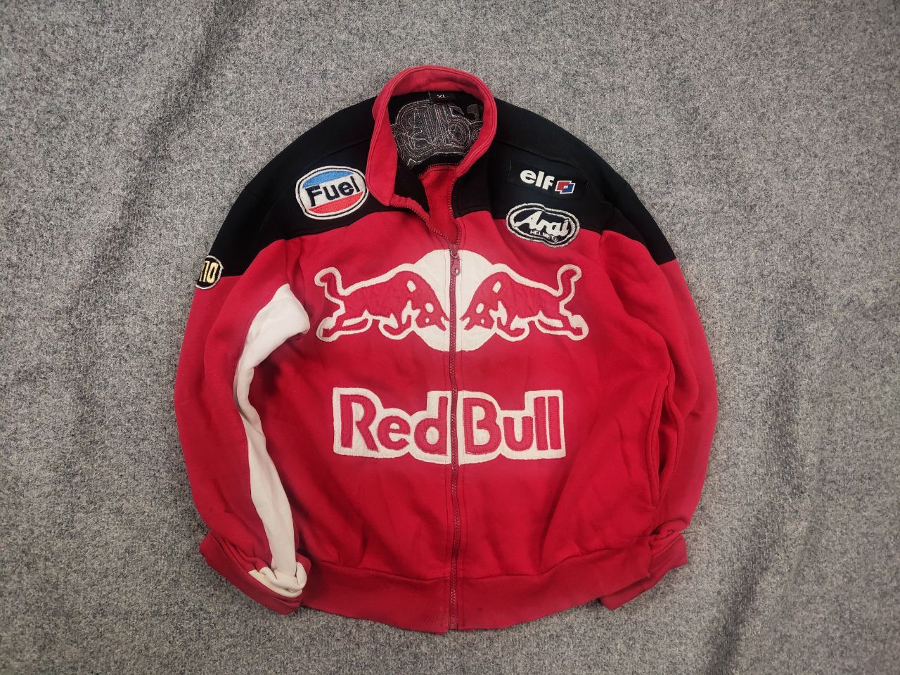 Red Bull Vintage Red Bull Fuel Arai Engine Zip Racing Sweatshirt Y2K Size US M / EU 48-50 / 2 - 1 Thumbnail