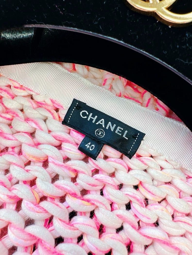 Chanel Chanel 20S Roof Series Pink and Black Cardigan coat Size S / US 4 / IT 40 - 3 Thumbnail