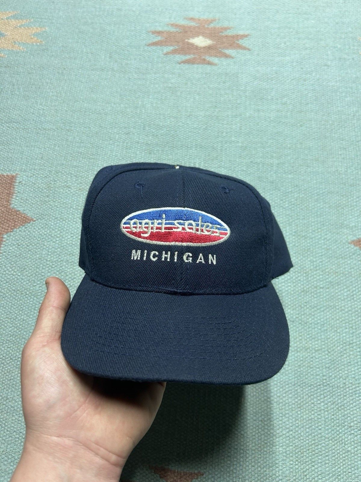 Vintage Vtg snapback hat agri sales Michigan the bean people farm Size ONE SIZE - 2 Thumbnail