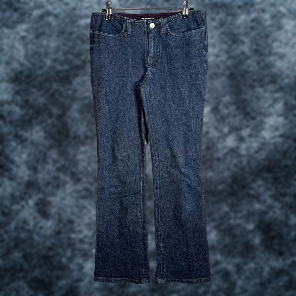 Ralph Lauren VINTAGE Polo Jeans Co. Ralph Lauren Womens Size 2 Denim Jeans Bootcut Dark Wash Blue 5-Pocket Womens Jeans Size 26" / US 2 / IT 38 - 1 Thumbnail
