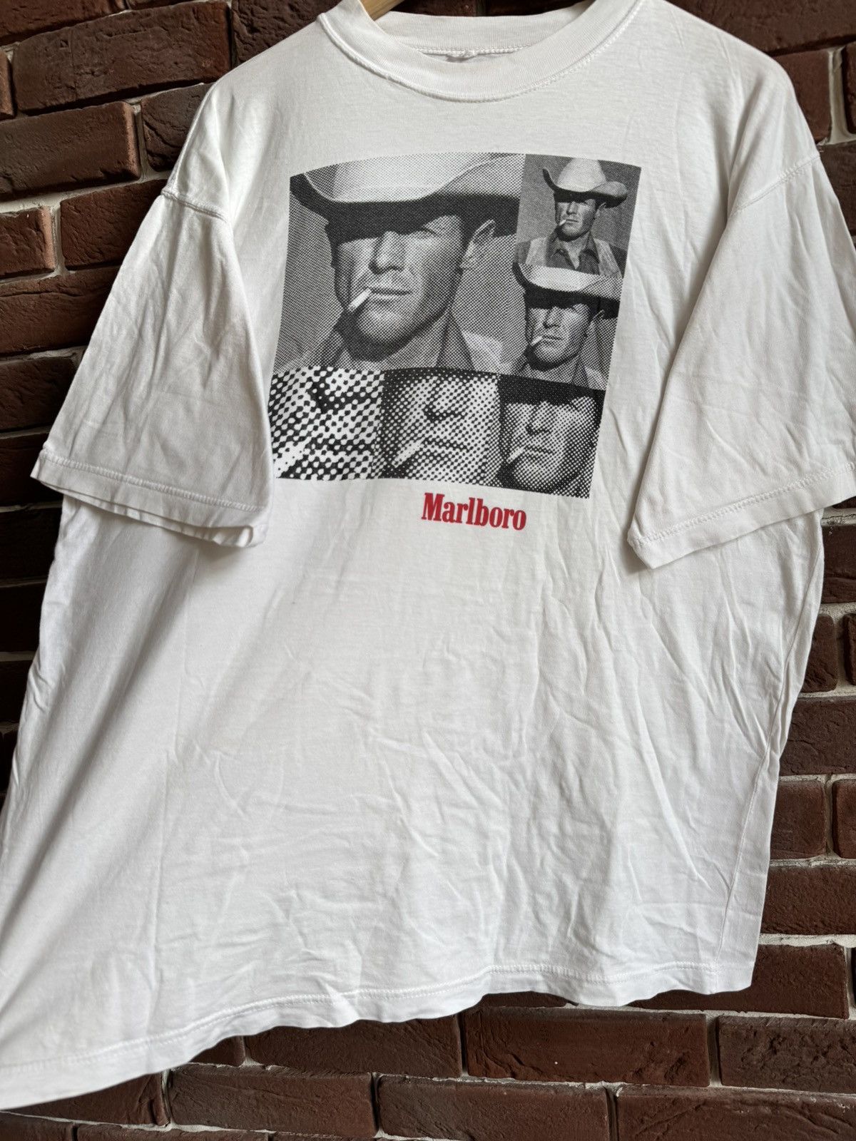 Marlboro Vintage 90s Marlboro Cigarettes Vintage Tee Wild West Rare Size US XL / EU 56 / 4 - 3 Thumbnail