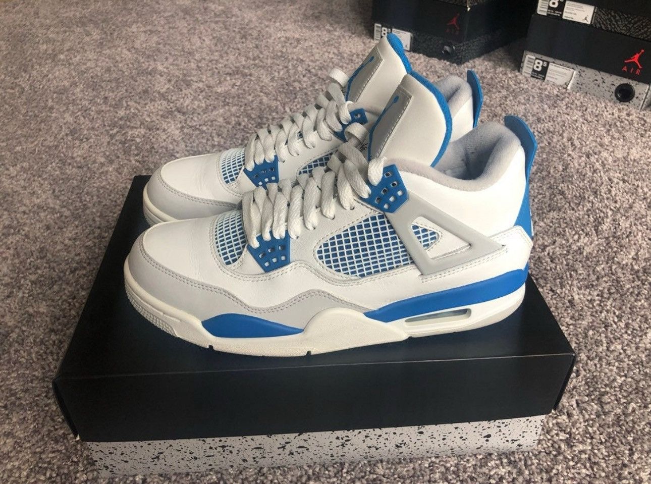 Nike Nike Air Jordan Retro 4 Military Blue Size US 8.5 / EU 41-42 - 1 Thumbnail
