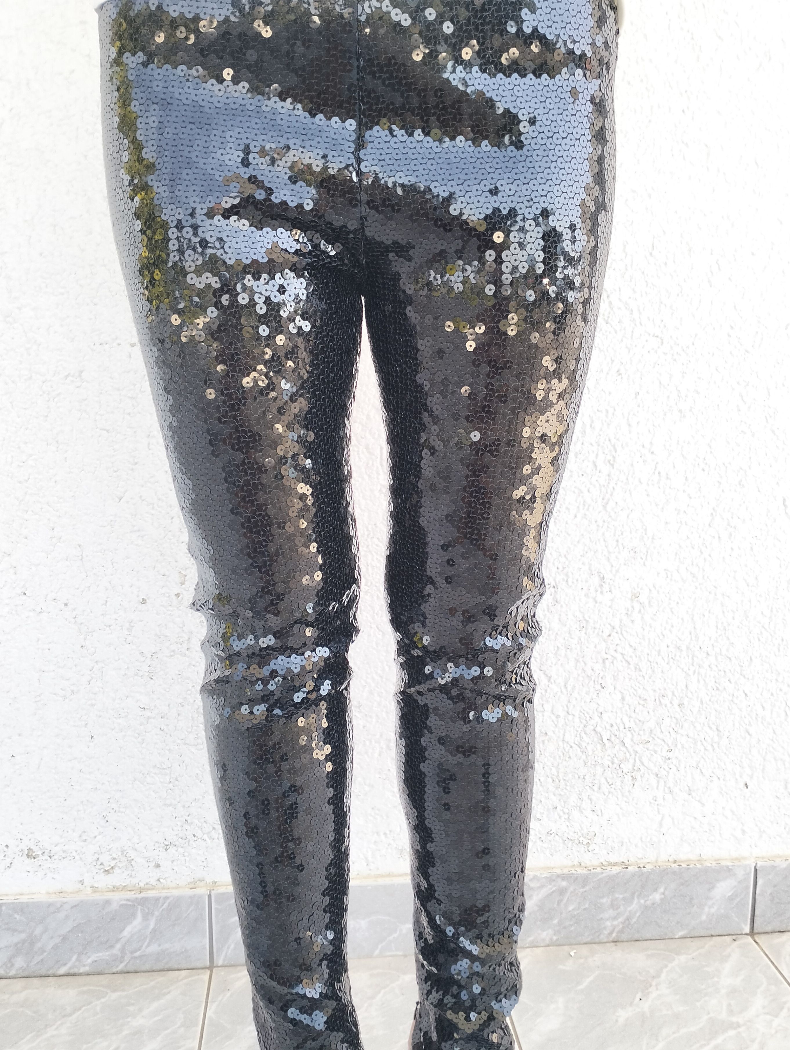 Jean Paul Gaultier Sequin trousers with ankle zippers Size 28" / US 6 / IT 42 - 10 Thumbnail