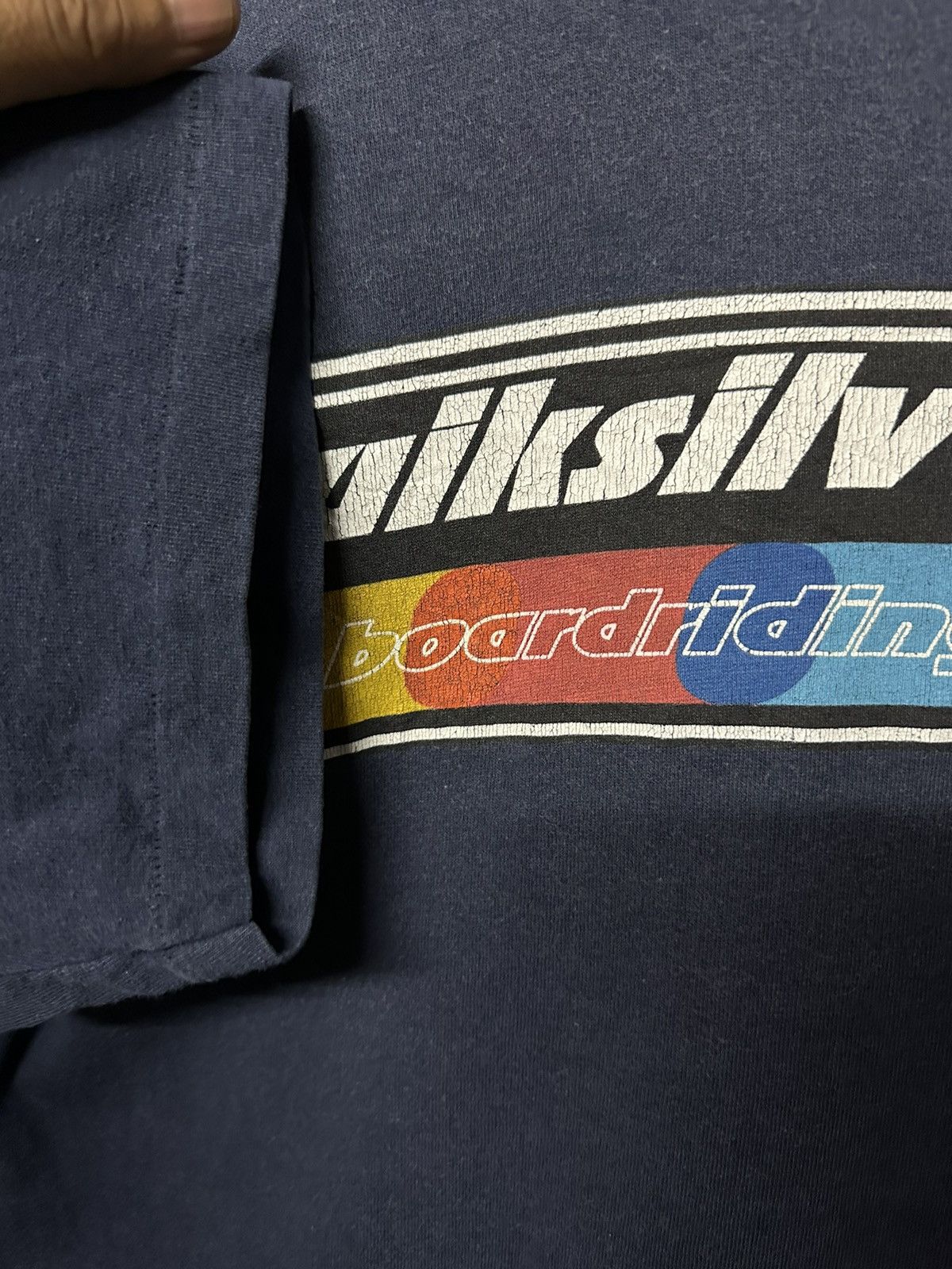 Quiksilver × Vintage Vintage 90s Quiksilver Boardridings Sun Faded Tee Size US M / EU 48-50 / 2 - 5 Thumbnail