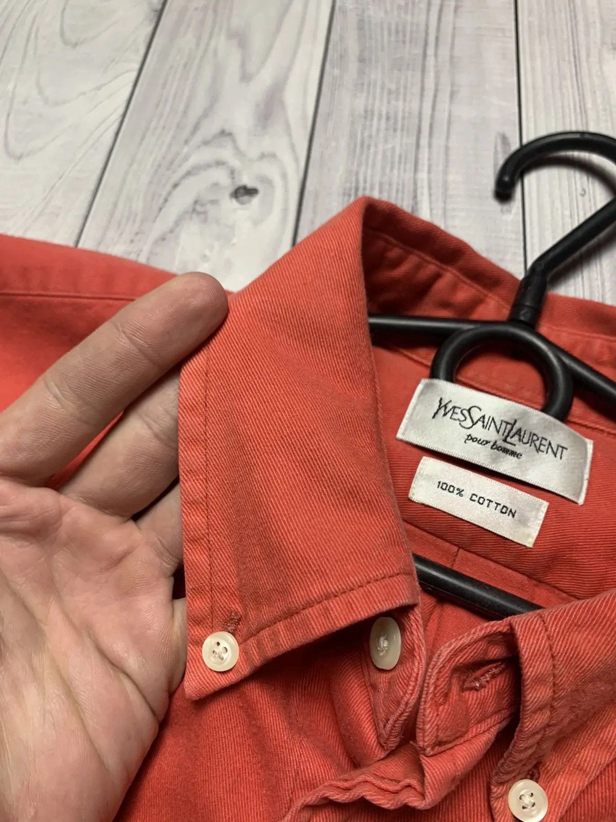 Yves Saint Laurent Vintage Yves Saint Laurent shirt YSL logo red size L Size US L / EU 52-54 / 3 - 5 Thumbnail