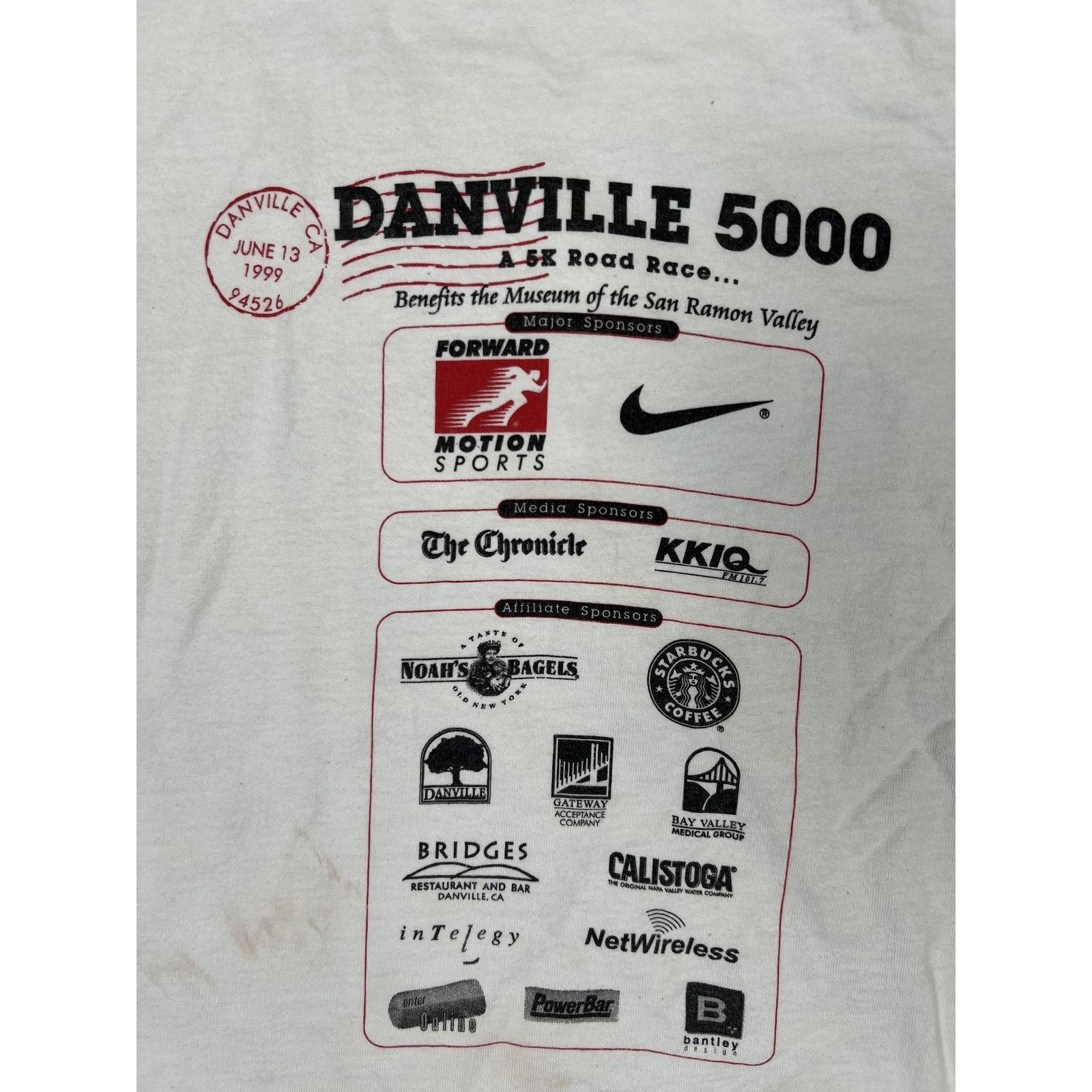 Port & Company Vintage Danville 5000 Nike Train T-Shirt Mens Medium White 5 Size US M / EU 48-50 / 2 - 10 Thumbnail
