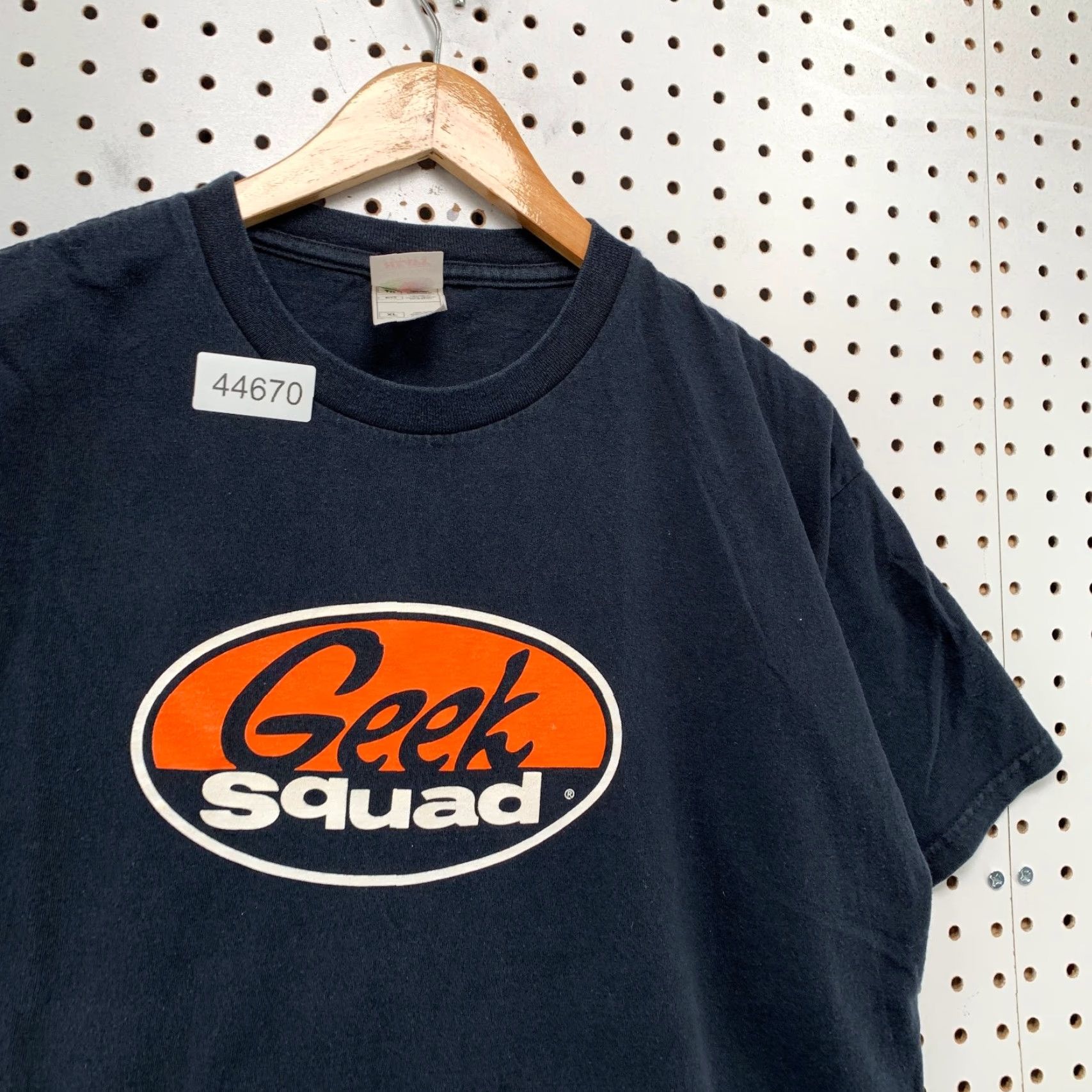 Fruit Of The Loom VINTAGE Geek Squad Shirt Mens XL Black Cyber Punk Best Buy Short Sleeve Employee Mall Size US XL / EU 56 / 4 - 6 Thumbnail