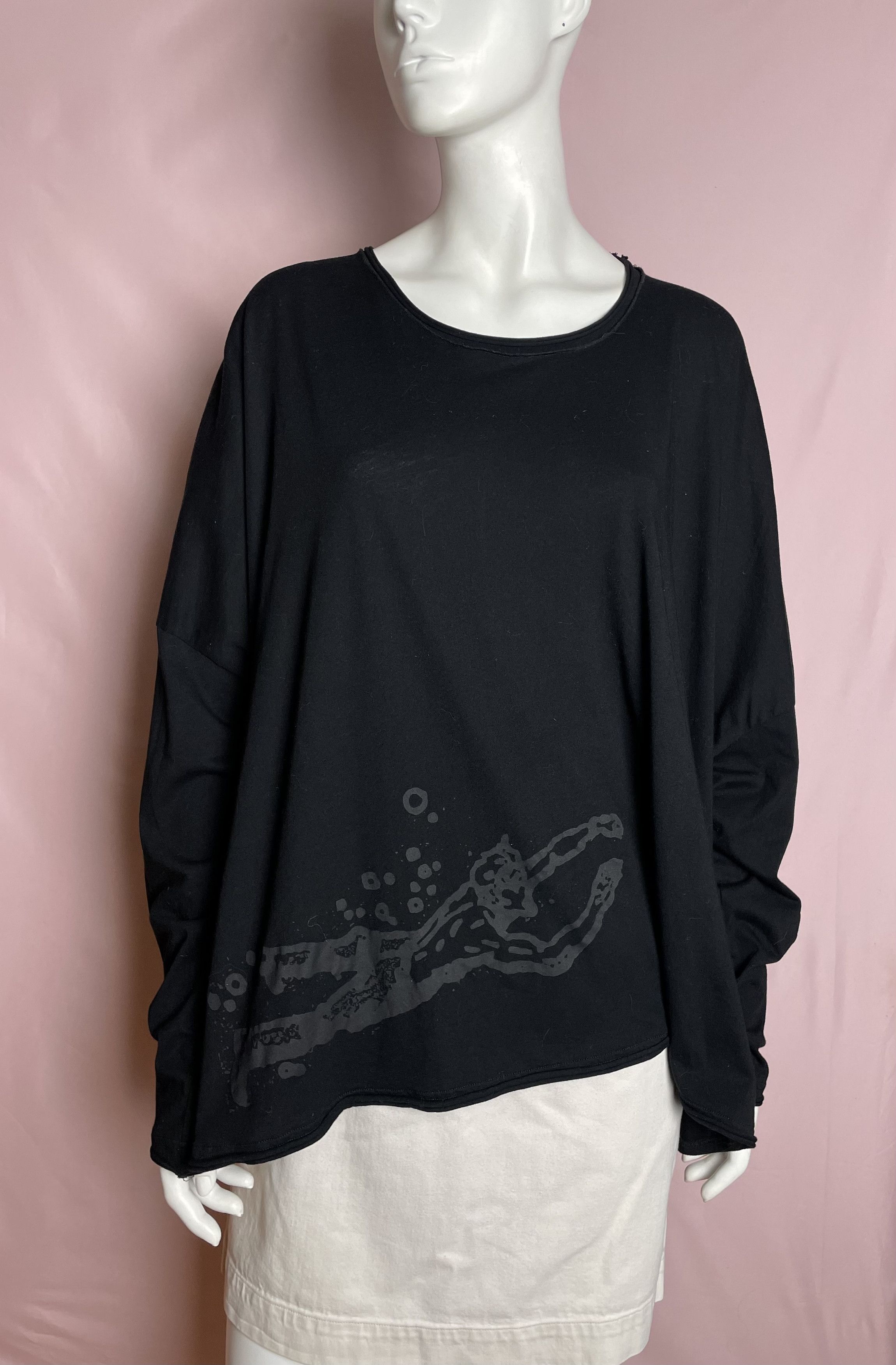 Rundholz RUNDHOLZ Black Label Bubble Print Long Sleeve Oversized Top Size S / US 4 / IT 40 - 1 Thumbnail
