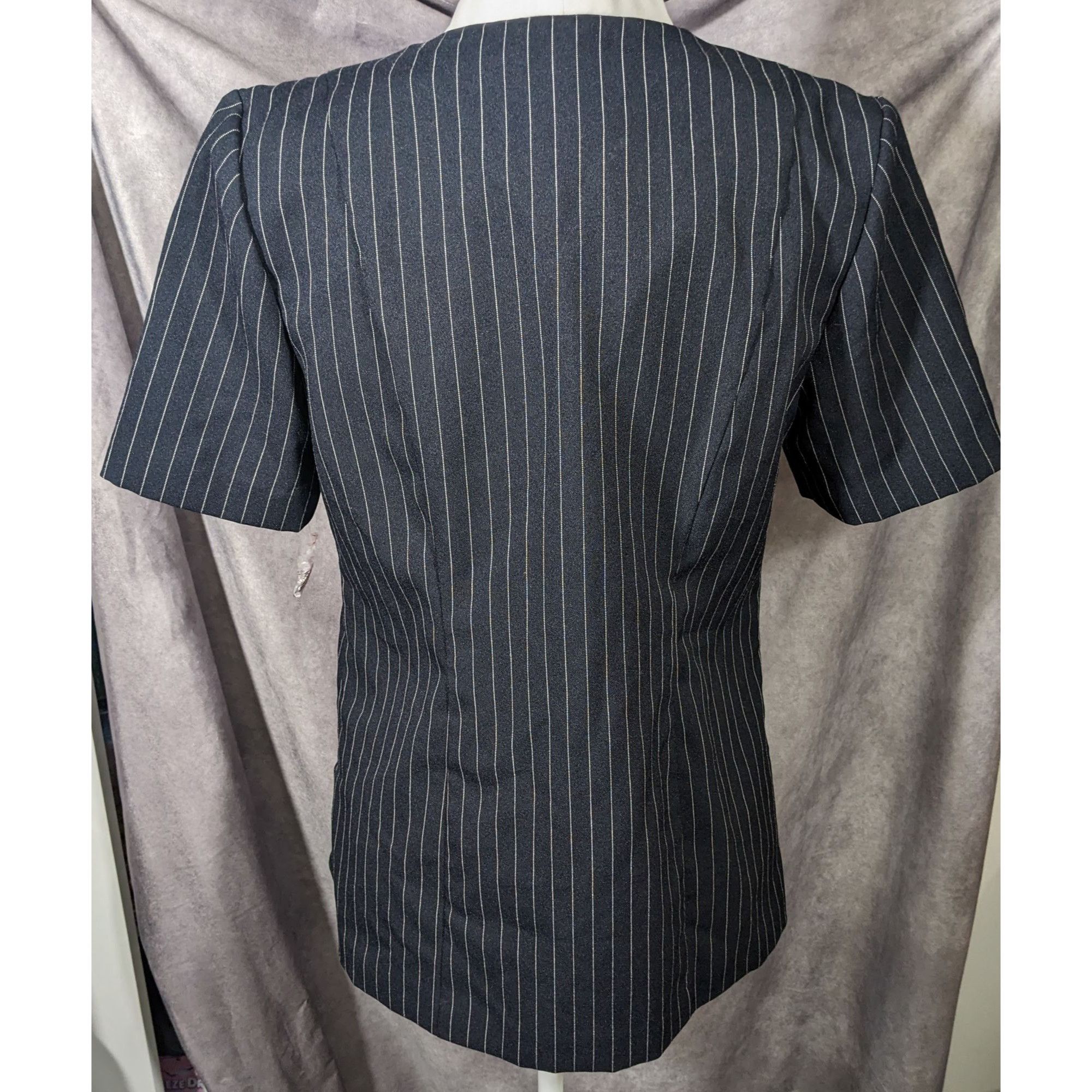 Other Vintage BFA Classics Pinstripe Blazer With Faux Undershirt C Size L / US 10 / IT 46 - 6 Thumbnail