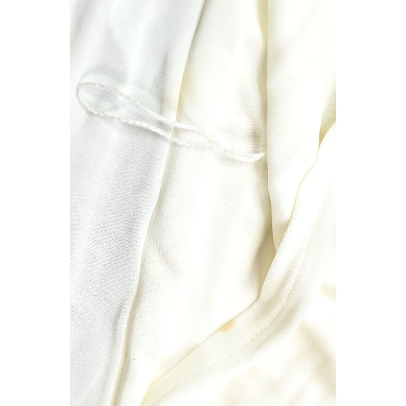 Carolina Herrera Carolina Herrera Dress Wrap Ruffle Cap-Sleeve Stretch Viscose Womens 12 Ivory Midi Party/Cocktail Size XL / US 12-14 / IT 48-50 - 4 Thumbnail